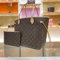 【顶级原单】 款号:M50366粉里 全钢钢扣 带163芯片 本款 Neverfull 中号托特包为柔软 Mon 【顶级原单】 款号:M50366粉里 全钢钢扣 带163芯片 本款 Neverfull 中号托特包为柔软 Mon