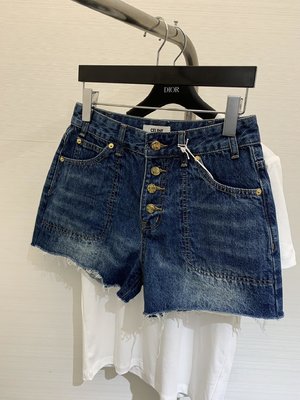 Top Fake Designer
 Celine Clothing Jeans Shorts AAA+
 Blue Dark Denim Spring/Summer Collection