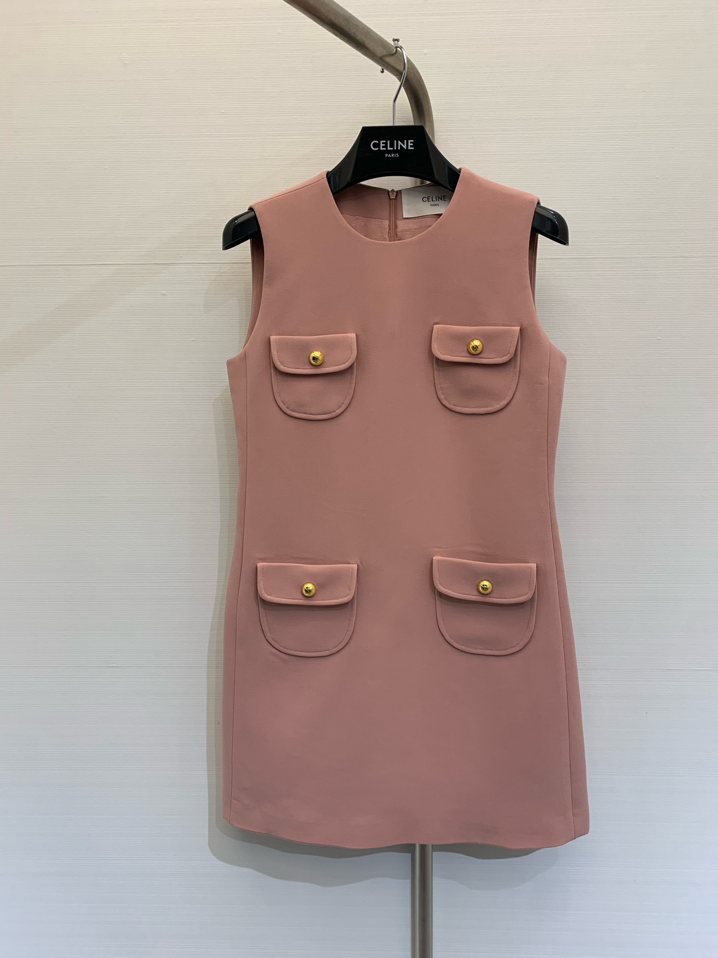 NO:325262,* New summer style, same style as Gao Yuanyuan, small gold button sleeveless vest dress, super easy to wear pink gold series, not picky at all, single or layered shirts, elegant and elegant, can be used for daily life or commuting. Size, skirts, shirts, alexander wang19860909*  夏季新款 高圆圆同款 小金扣无袖背心连衣裙,超级好穿的粉金系列,完全不挑人,单穿或者叠穿衬衫都,优雅气质十足,日常或者通勤皆可 码数,,skirts,shirts,alexander wang,Women's clothing