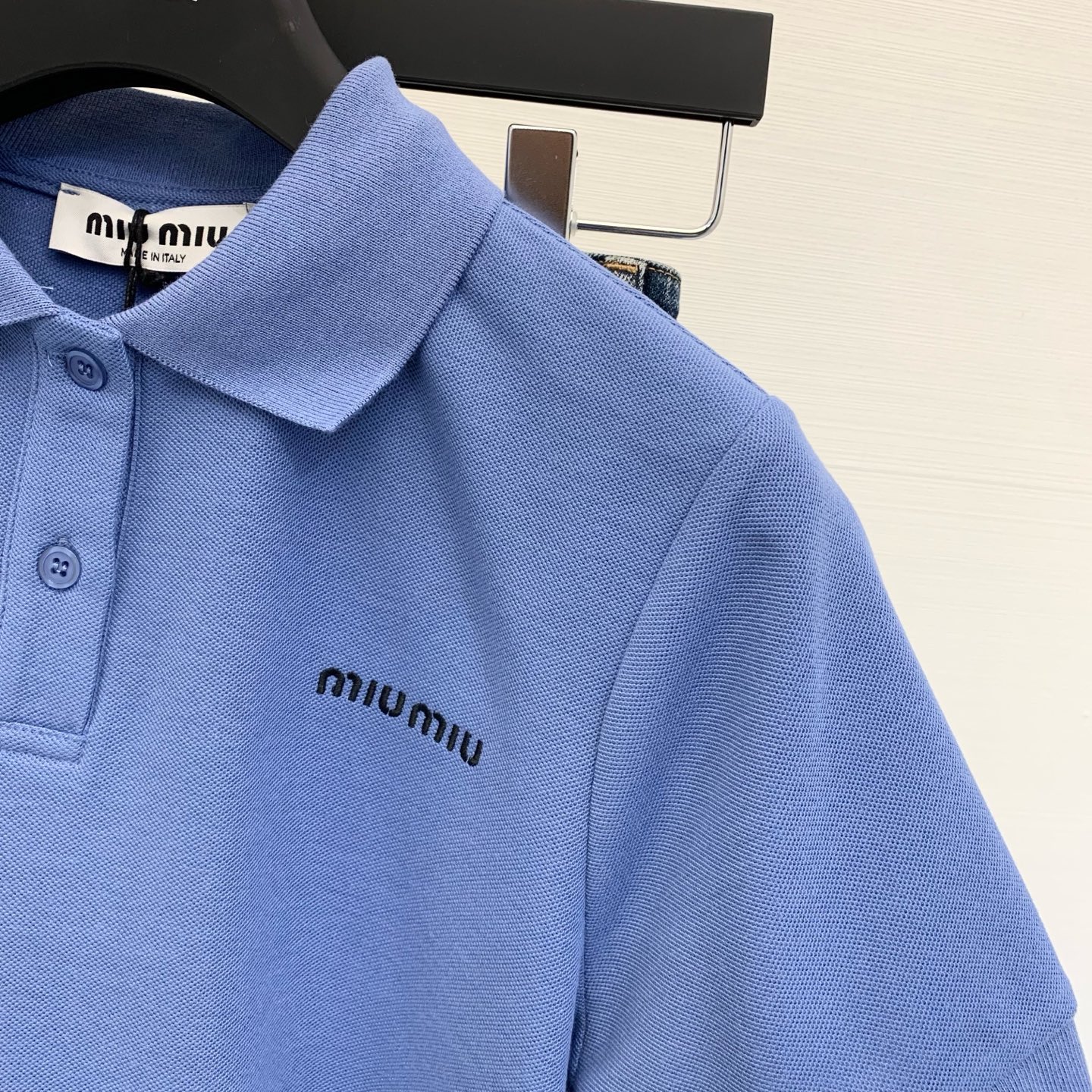 MIUUMIU 2025 Summer Polo T-Shirt, High Waist, Embroidered, Breathable Cotton 5 i1746168141881 7393 0 3