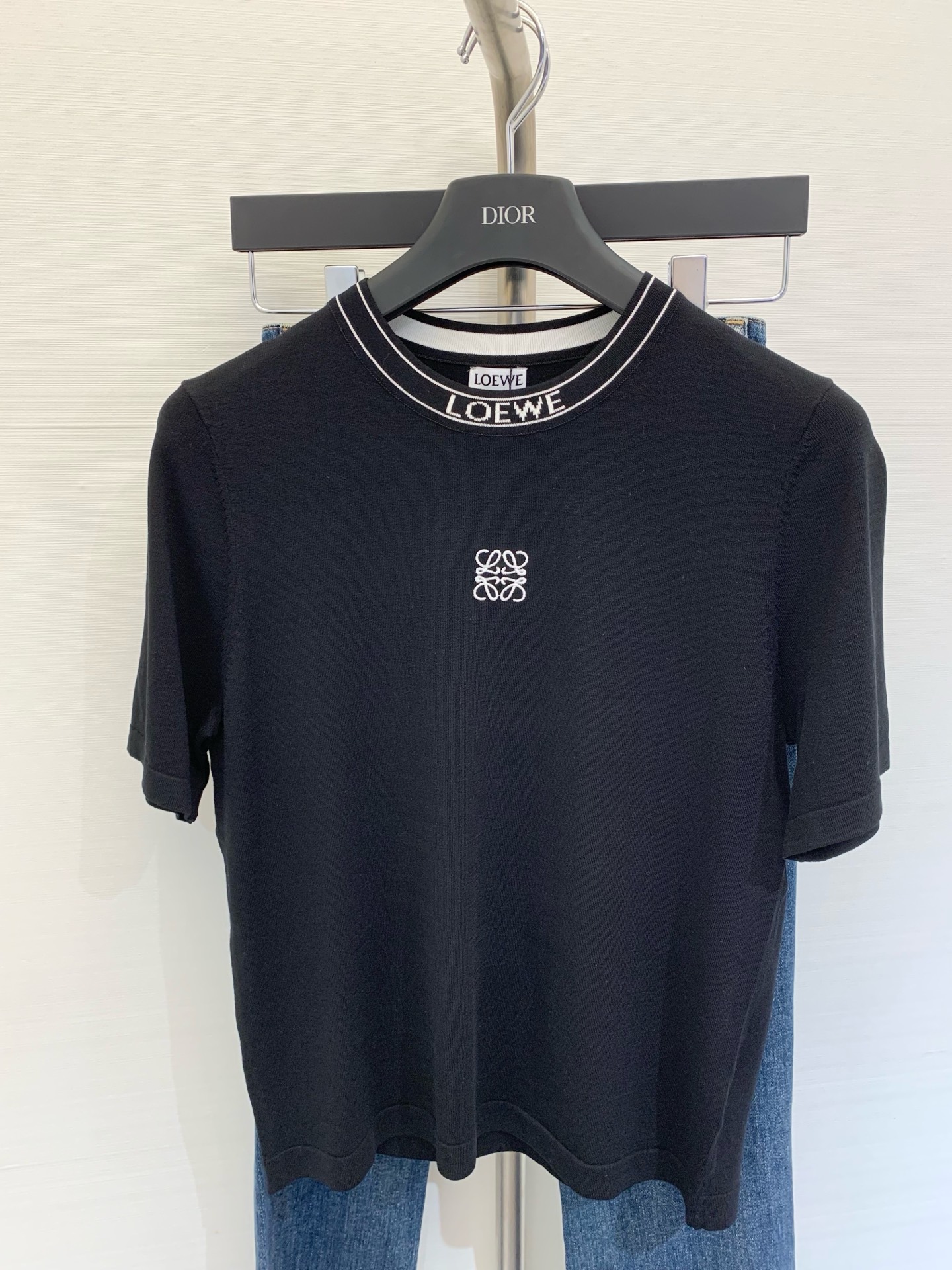 NO:426183,Two-color round neck short sleeves, embroidery pattern modification and matching! Super slim upper body color number // m, T-shirt,alexander wang19860909二色圆领短袖 刺绣图案修饰搭配！上身超級顯瘦 色 码数// m,,T-shirt,alexander wang,Women's clothing