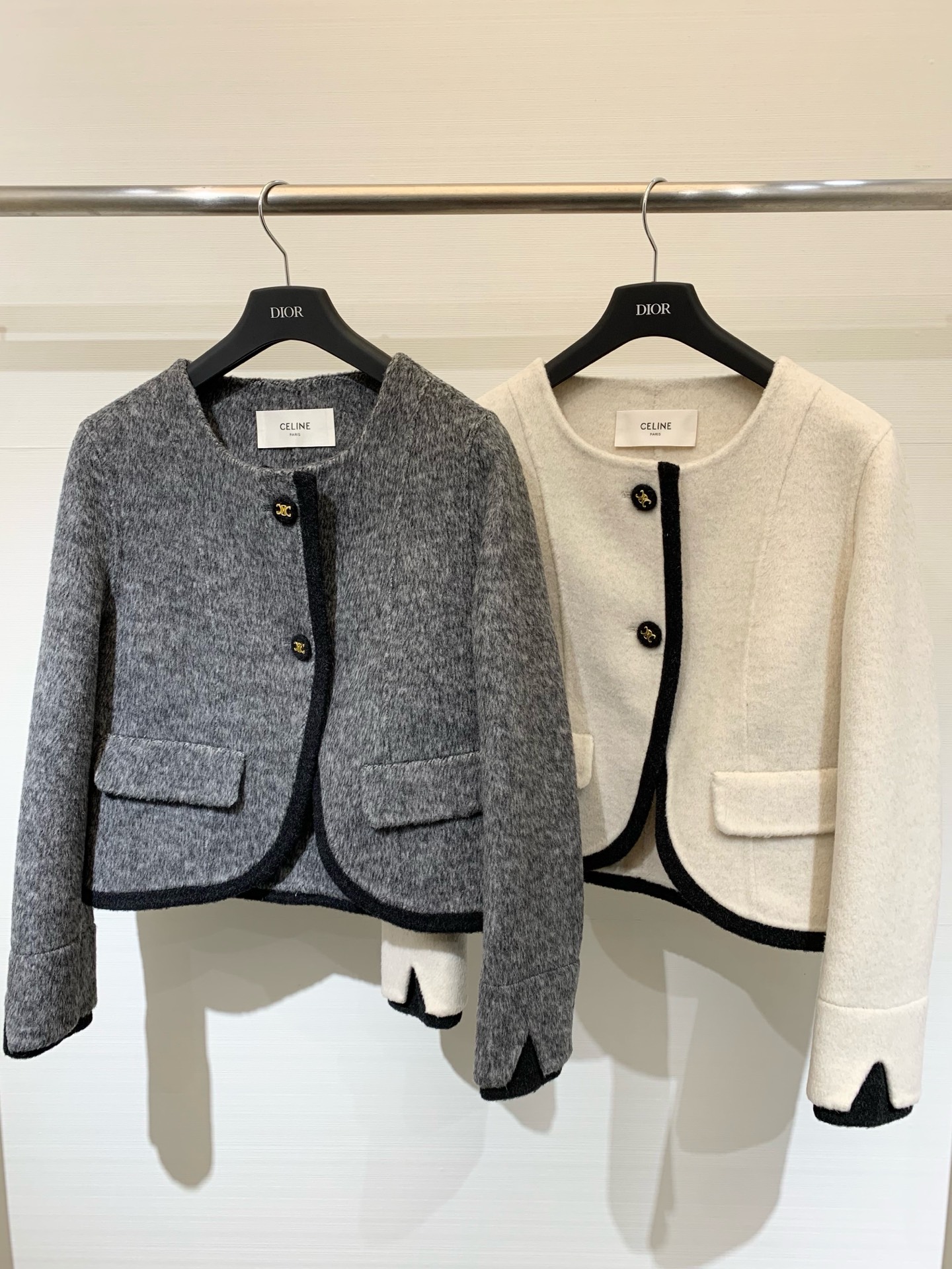 Celine 25秋冬高级感穿搭 双面羊毛短外套/大衣 高级感满满 秋冬季🧥的时尚利器 短款设计更是显高