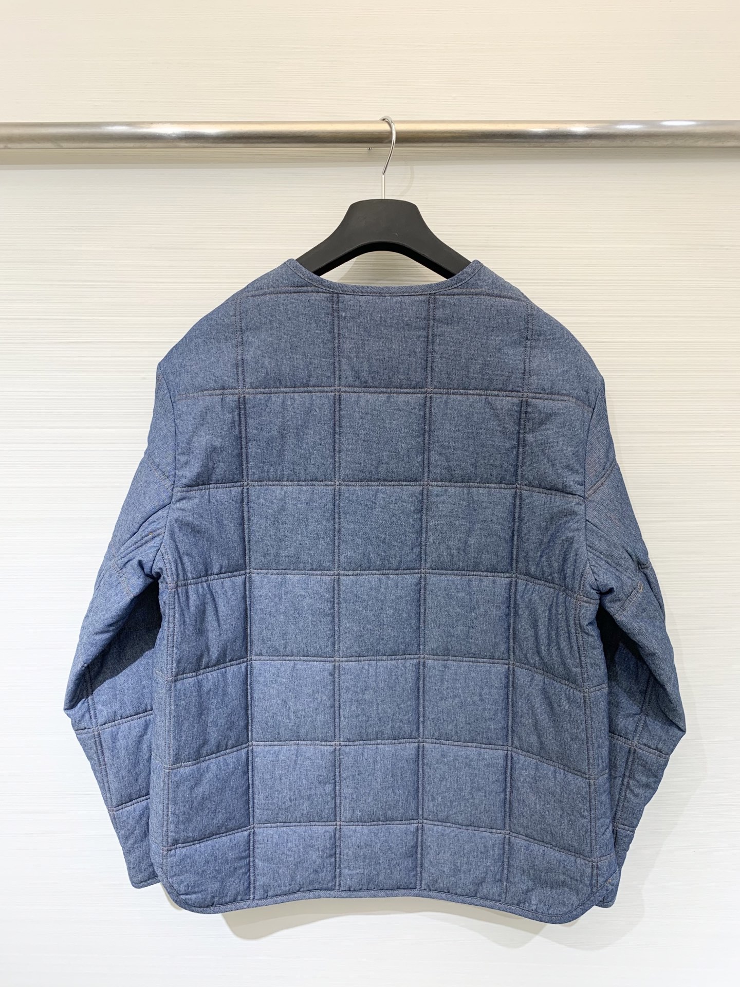 lp🆕💙 25秋冬新款 蓝色绗缝轻薄牛仔棉服 单宁系列小棉服 谁穿谁好看 yb定制100%棉水洗牛仔面料