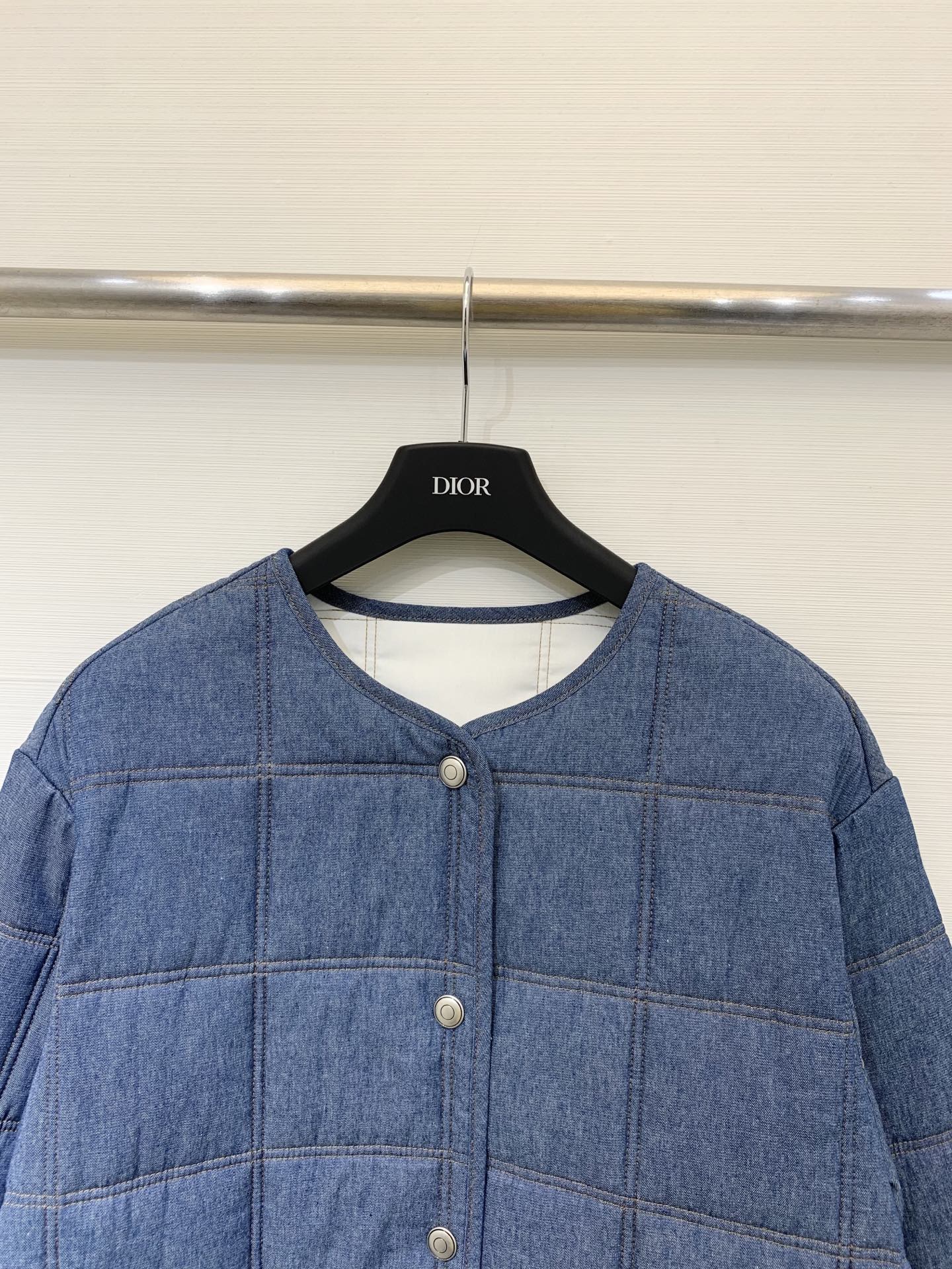 lp🆕💙 25秋冬新款 蓝色绗缝轻薄牛仔棉服 单宁系列小棉服 谁穿谁好看 yb定制100%棉水洗牛仔面料