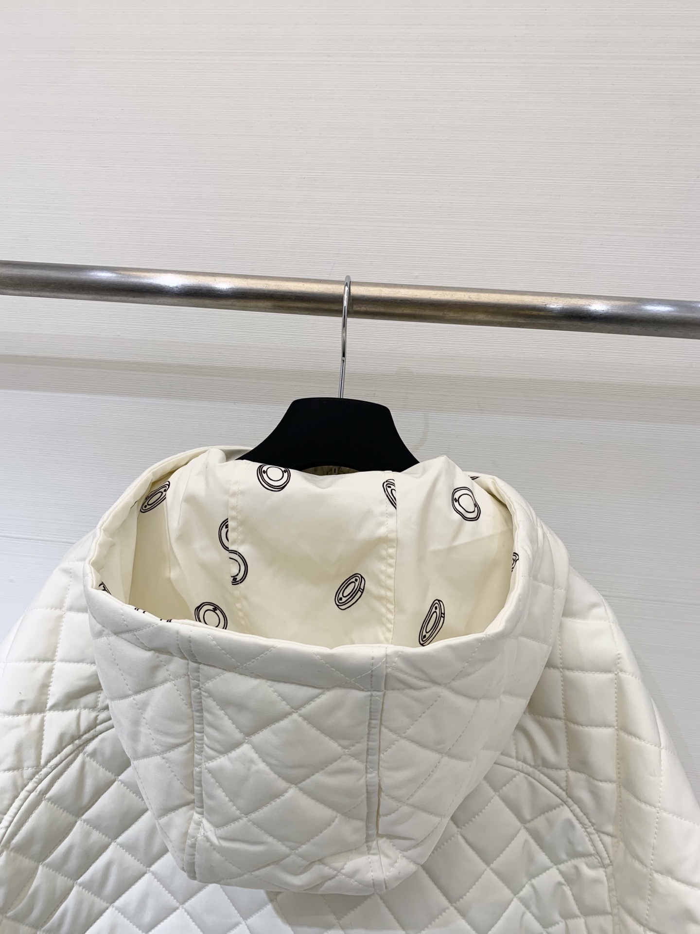 Herme*🤍 25秋冬新品 连帽绗缝数码印花双面棉服 今年最火🆕的双面棉外套 双面可穿 一面帅气 另一