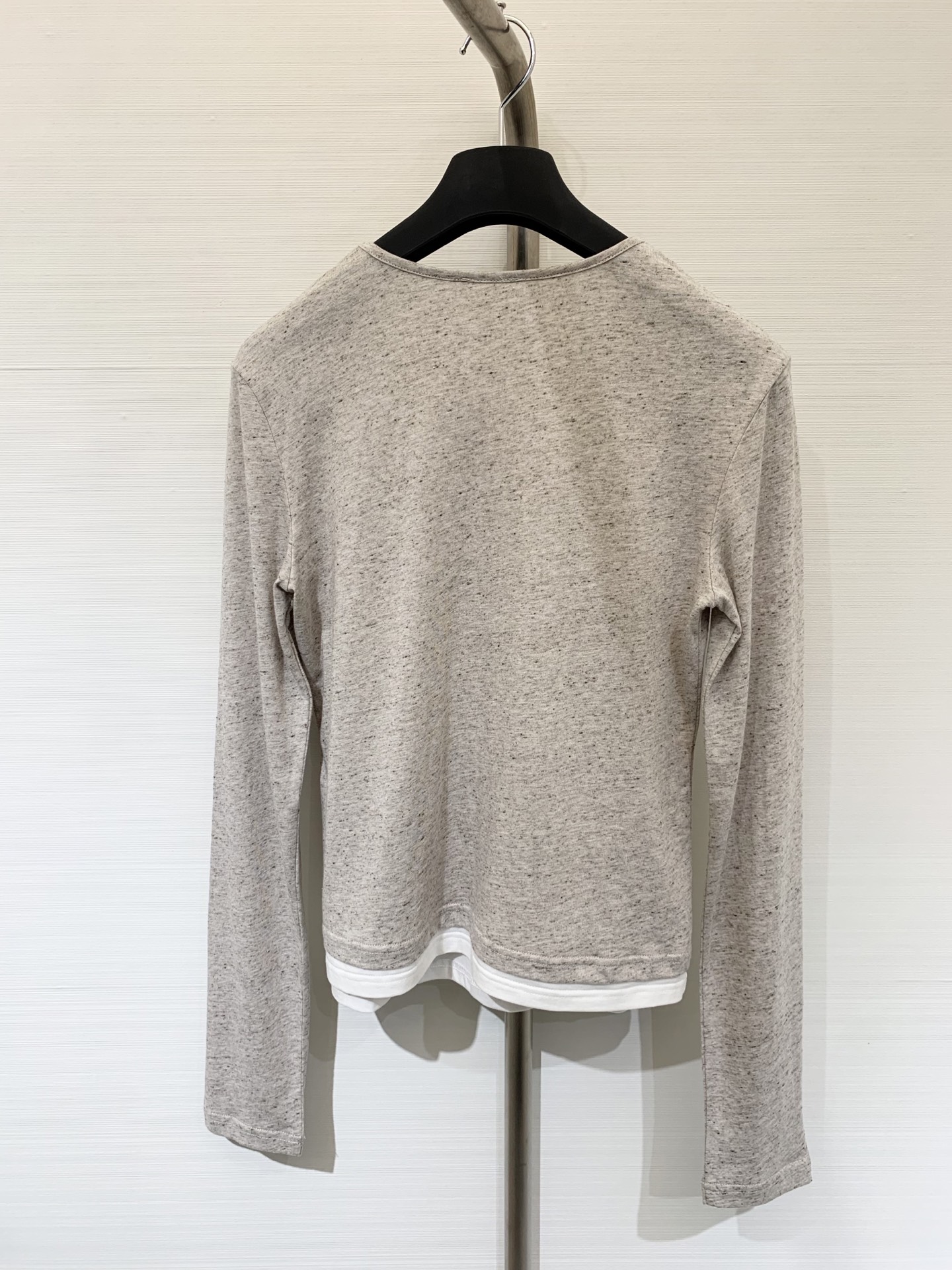 Marni 25秋冬新款 圆领拼接大领大U领短袖T恤 高级老钱风配色拼接 时髦风穿搭 假两件版型上身绝绝