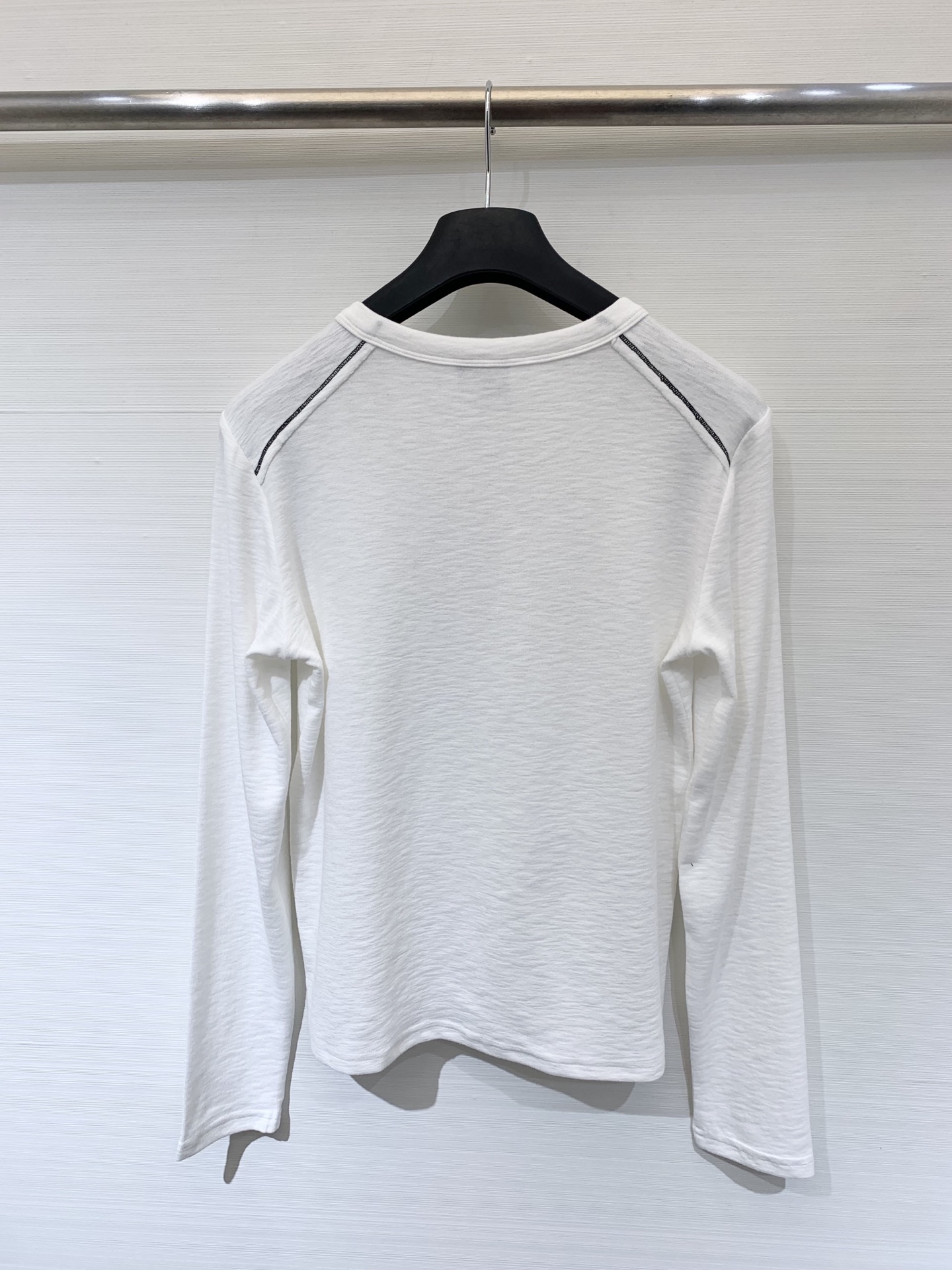 Courreges 25早秋新款 明线拼接半拉链长袖T恤 🉑当打底衫 早秋叠搭也很棒 经典简约单品 两色