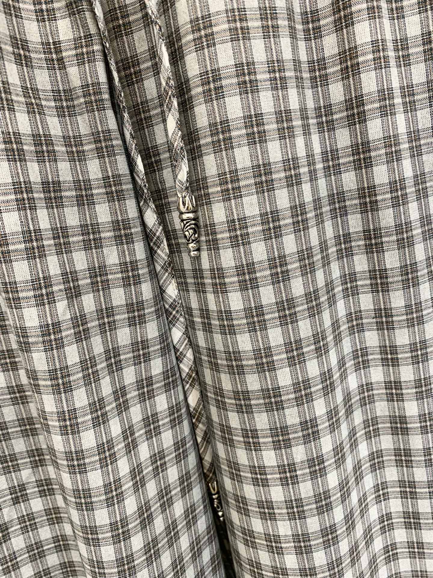 𝐂𝐇克罗心 𝟐𝟓𝐬𝐬 格子刺绣十字标休闲长裤 宽松直筒版型 男女同款𝐬𝐦𝐥