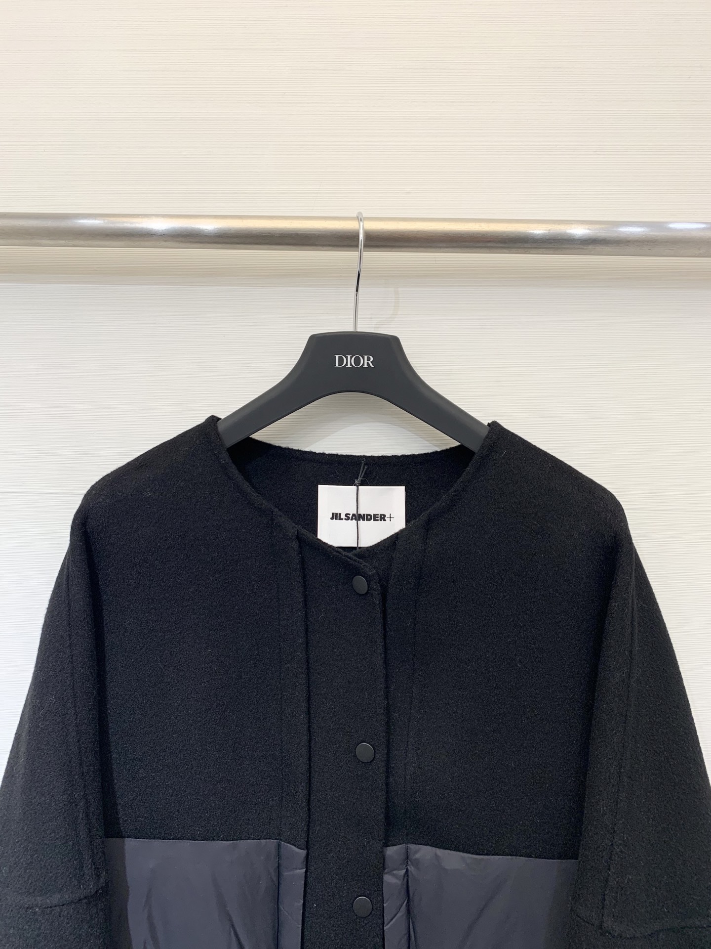 JILSANDER 25秋冬新款 氛围感日系质感穿搭🖤羽绒拼接羊毛呢外套 让原本厚重的双面呢外套一下子有