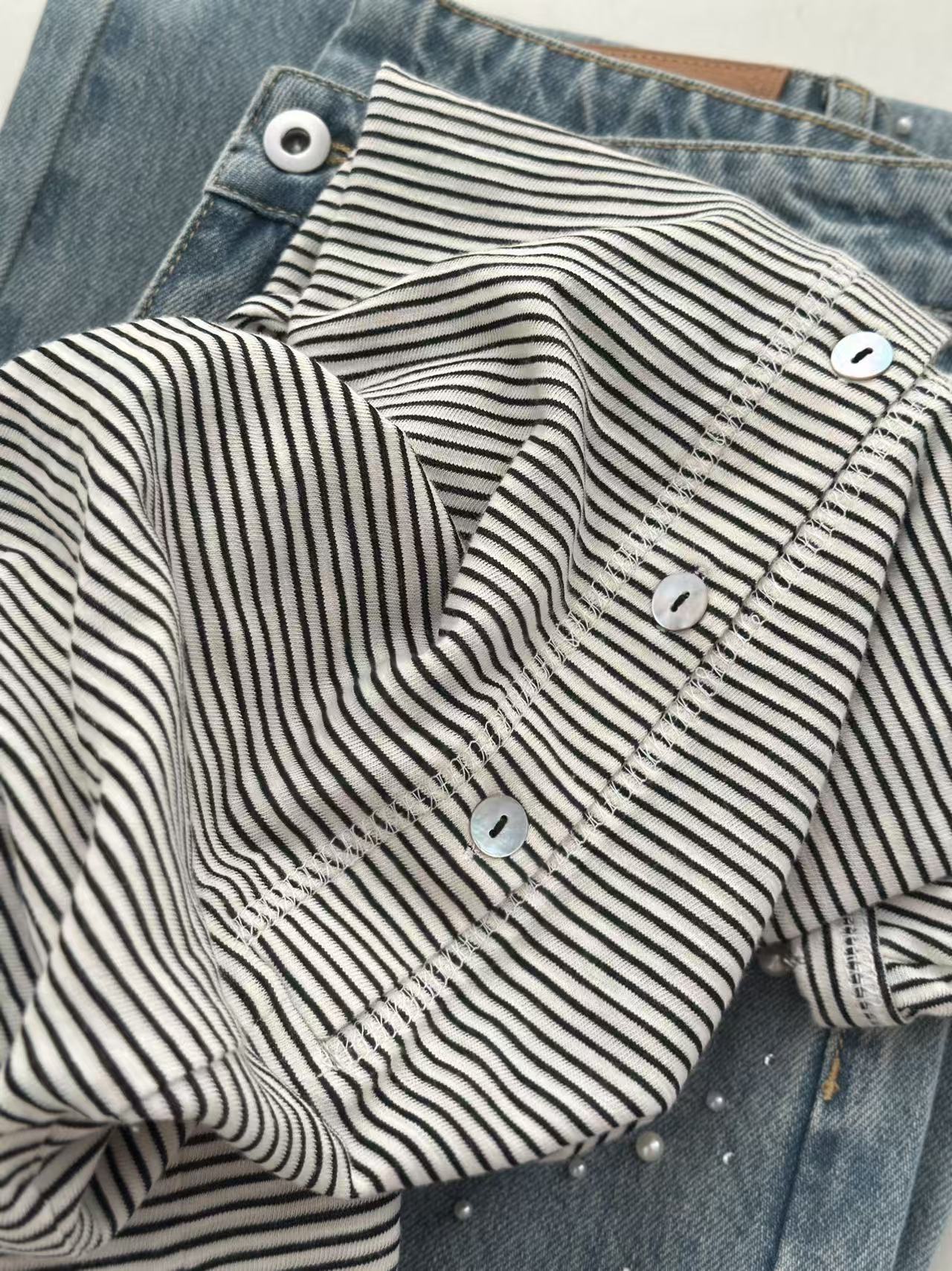 Acnestudios 25早秋新款 笑脸贴标纯棉长袖条纹体桖 纯棉材质 透气舒适 贴服材质 透气不闷汗