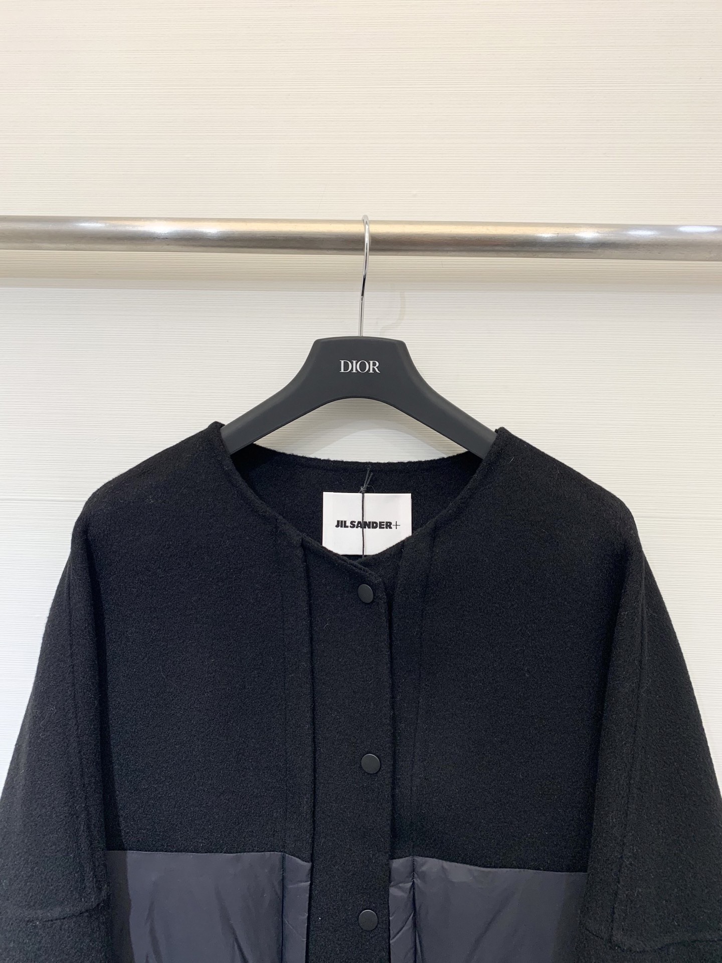 JILSANDER 25秋冬新款 氛围感日系质感穿搭🖤羽绒拼接羊毛呢外套 让原本厚重的双面呢外套一下子有