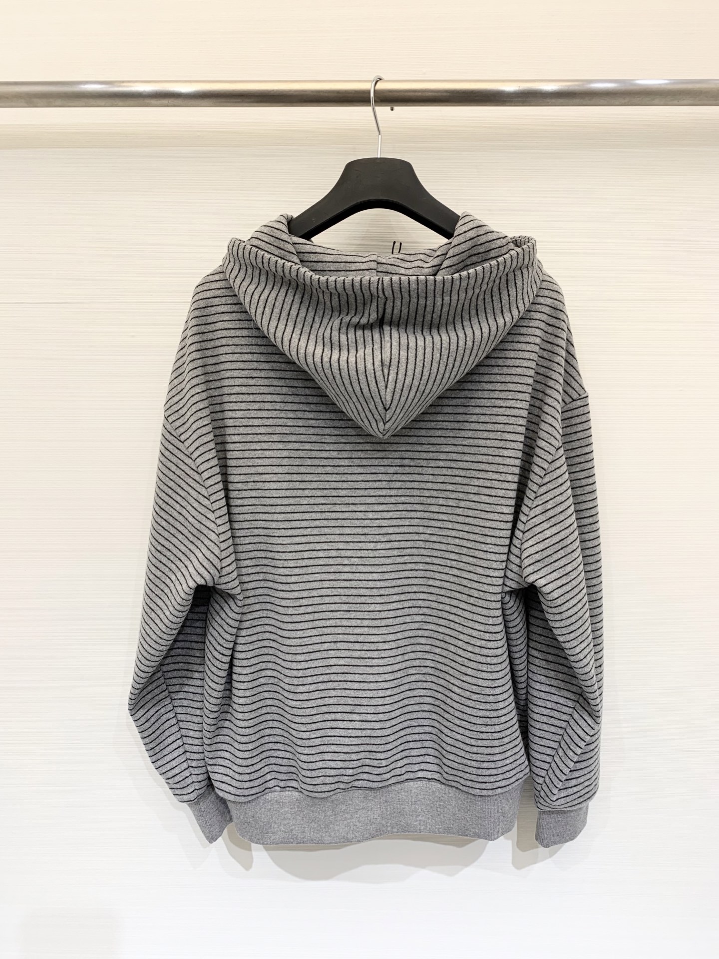 Acnestudios 25秋冬新款 半拉领连帽条纹针织卫衣 胸前经典笑脸☻点缀 万能基础款 两色sml