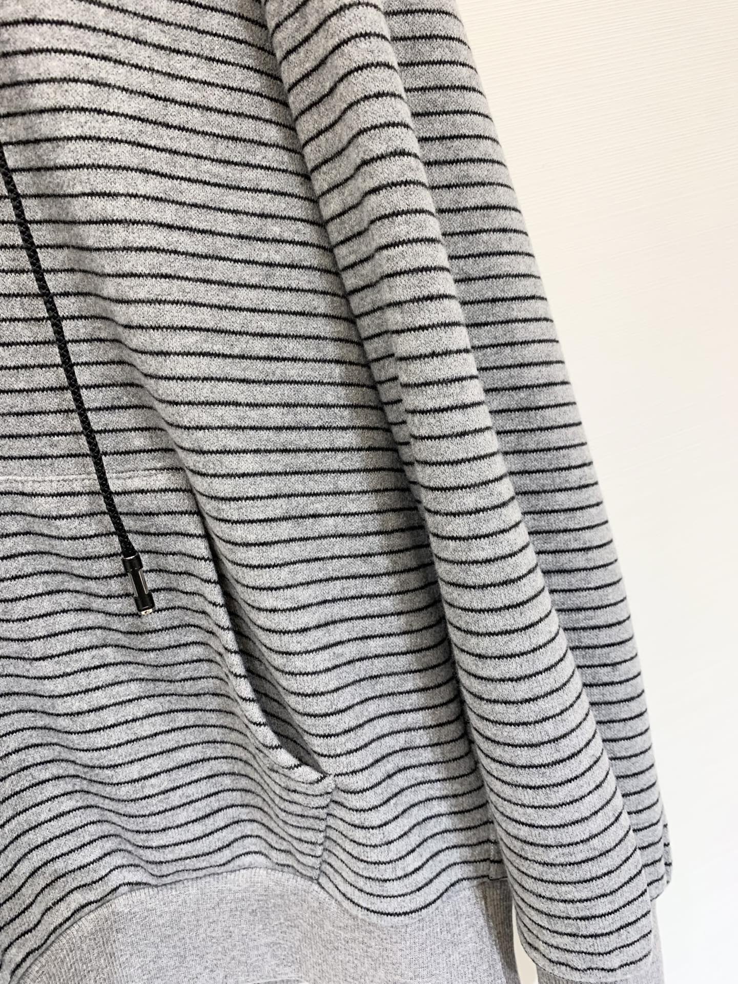 Acnestudios 25秋冬新款 半拉领连帽条纹针织卫衣 胸前经典笑脸☻点缀 万能基础款 两色sml