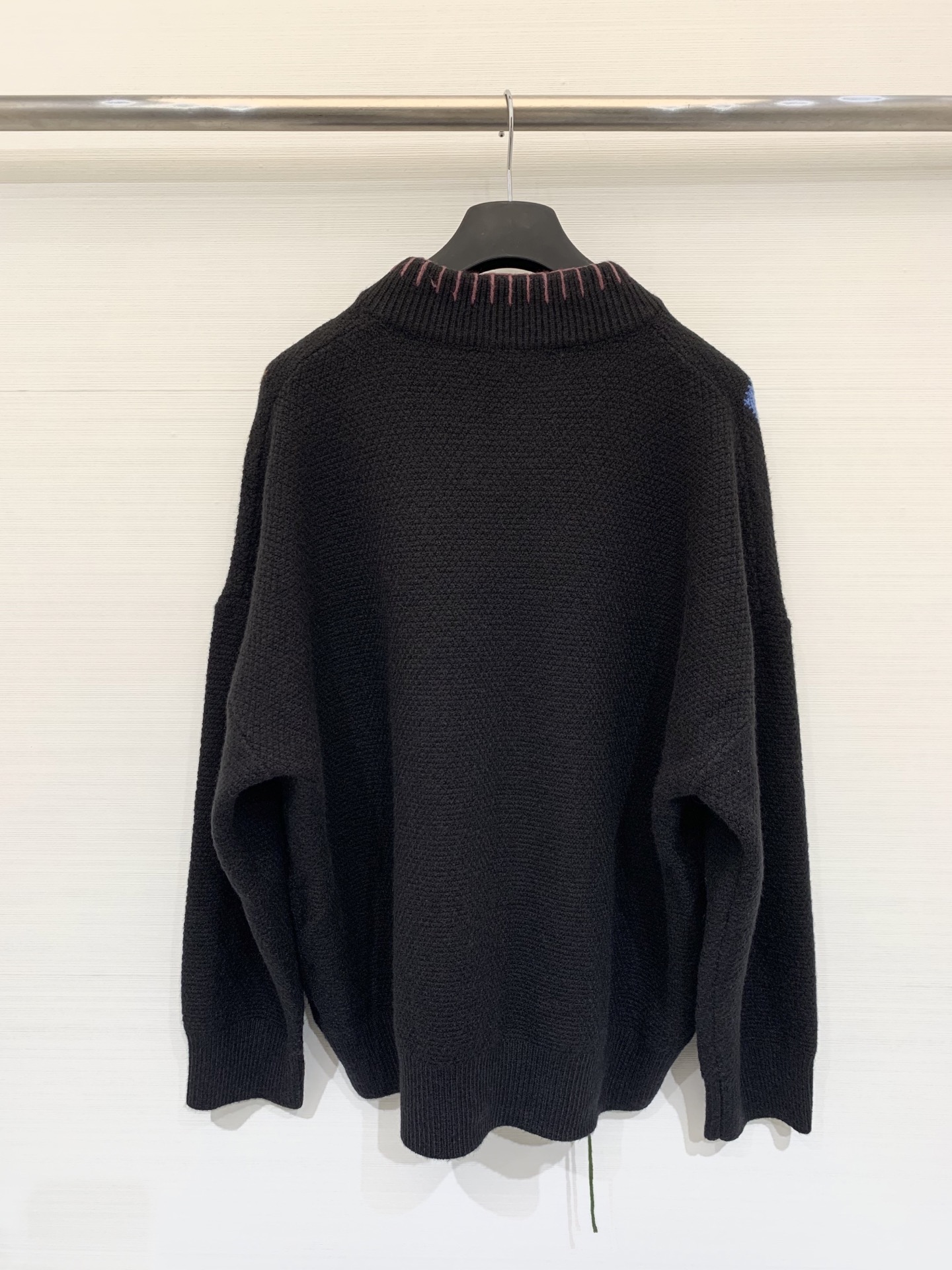 Marni 25秋冬新款 菱格流苏毛织开衫 彩色菱格➕明线缝制➕流苏设计 超有个性 两色均码