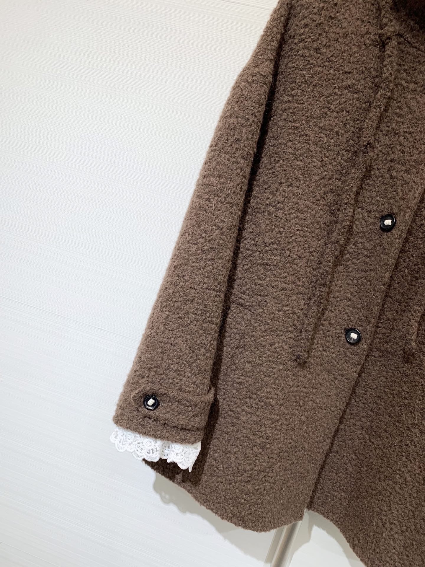 IsabelMarant 25秋冬新款 双面羊驼毛羊毛飘带大衣 定制羊驼毛羊毛混纺的颗粒感面料 非常高级