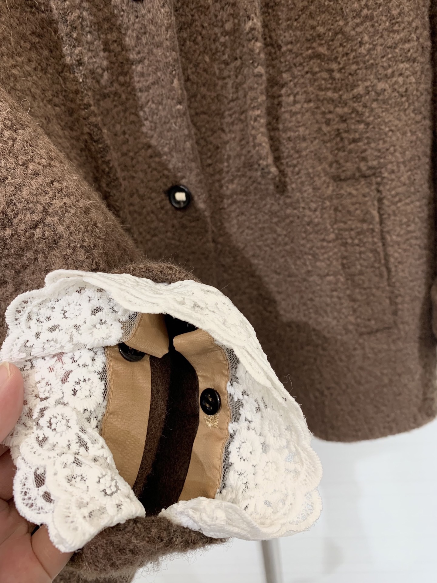 IsabelMarant 25秋冬新款 双面羊驼毛羊毛飘带大衣 定制羊驼毛羊毛混纺的颗粒感面料 非常高级