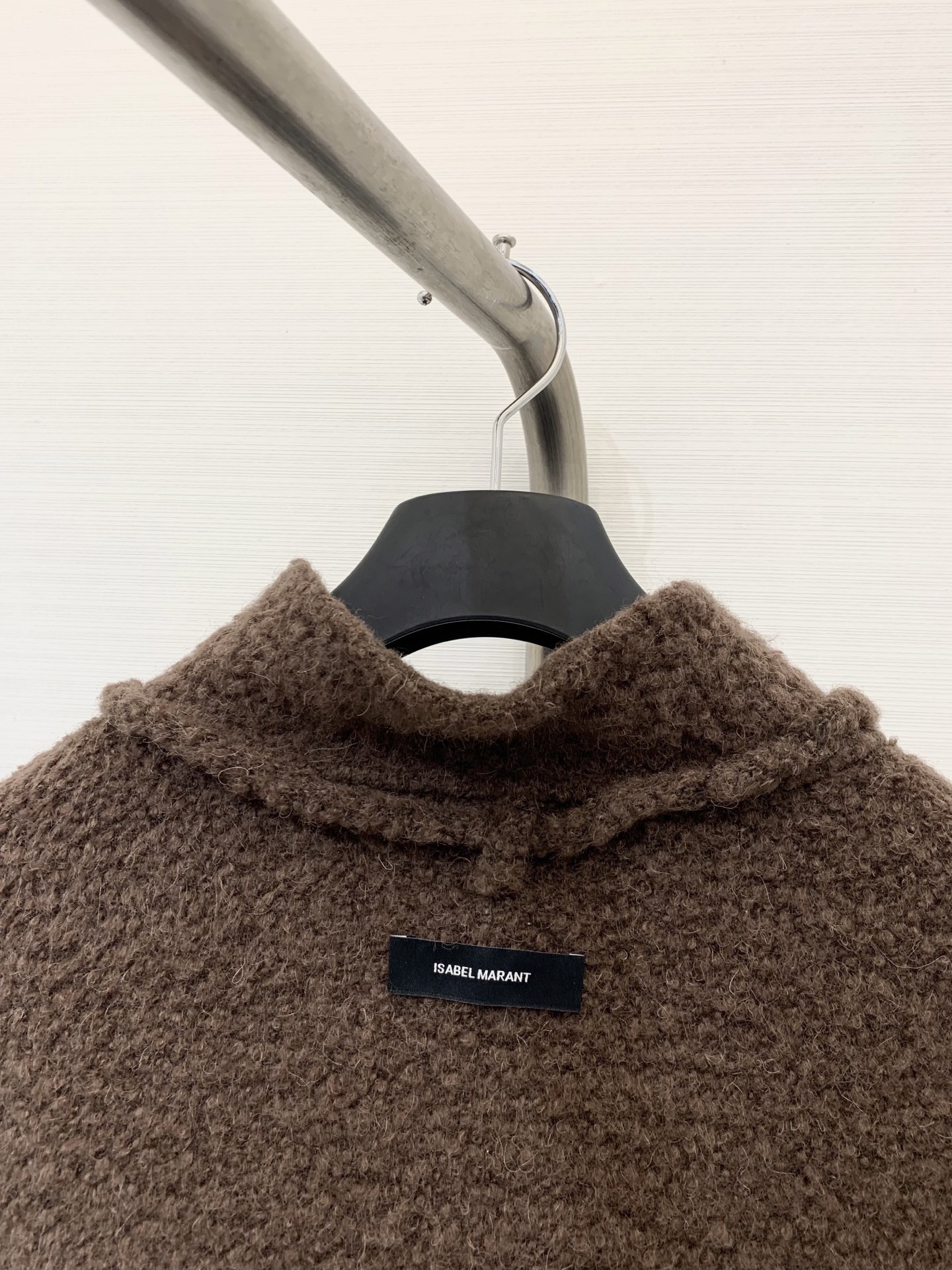 IsabelMarant 25秋冬新款 双面羊驼毛羊毛飘带大衣 定制羊驼毛羊毛混纺的颗粒感面料 非常高级