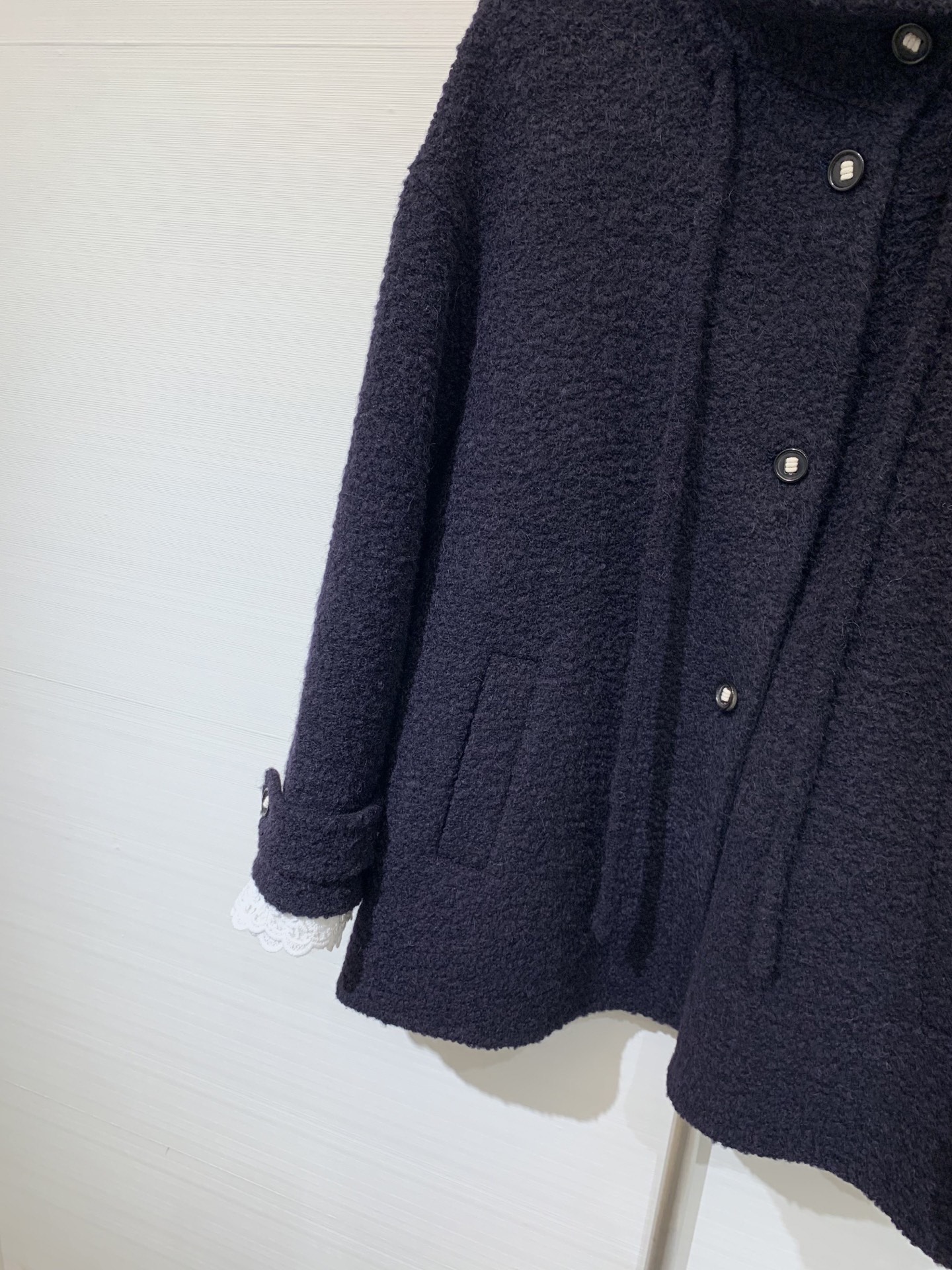 IsabelMarant 25秋冬新款 双面羊驼毛羊毛飘带大衣 定制羊驼毛羊毛混纺的颗粒感面料 非常高级