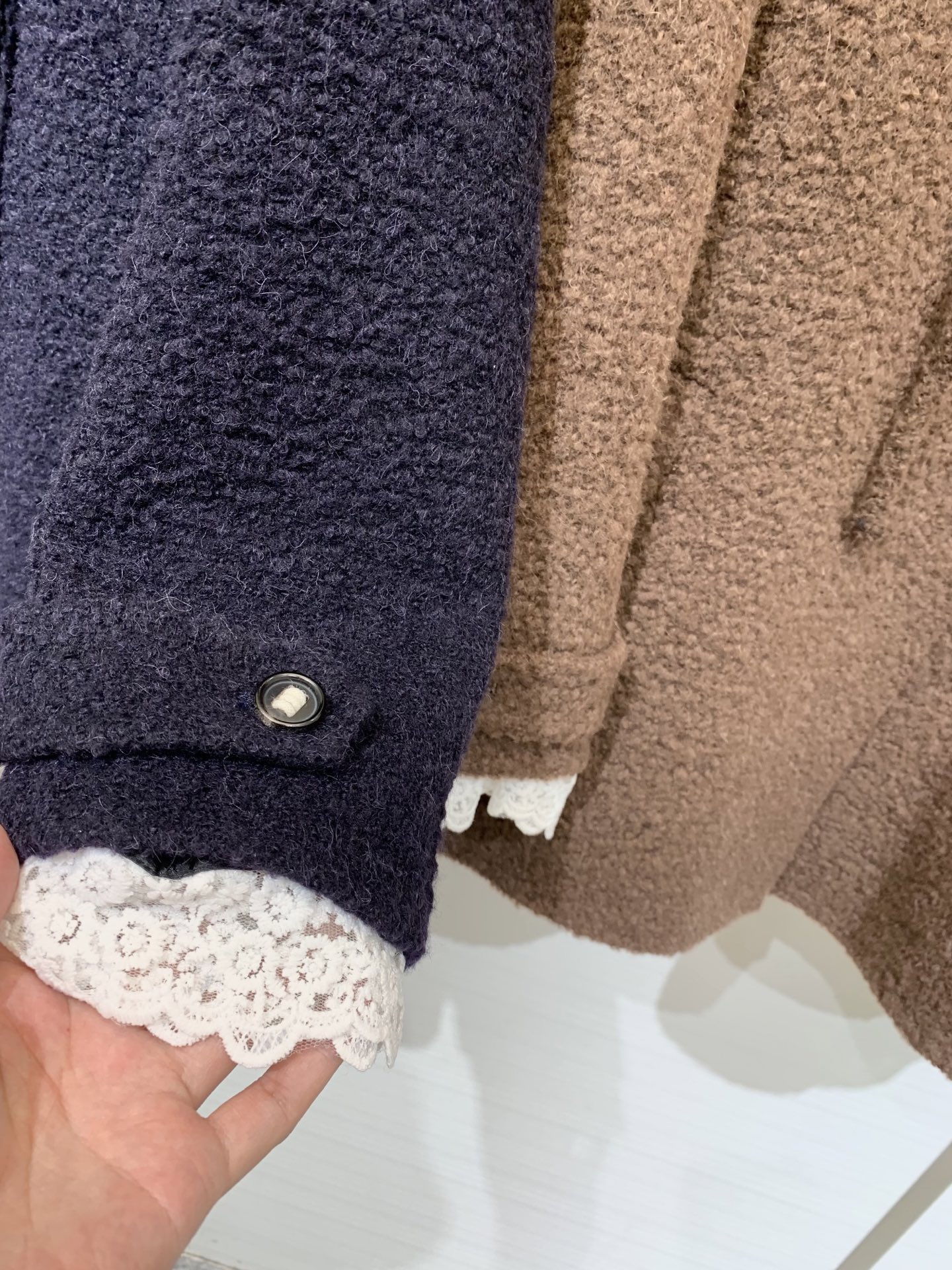 IsabelMarant 25秋冬新款 双面羊驼毛羊毛飘带大衣 定制羊驼毛羊毛混纺的颗粒感面料 非常高级