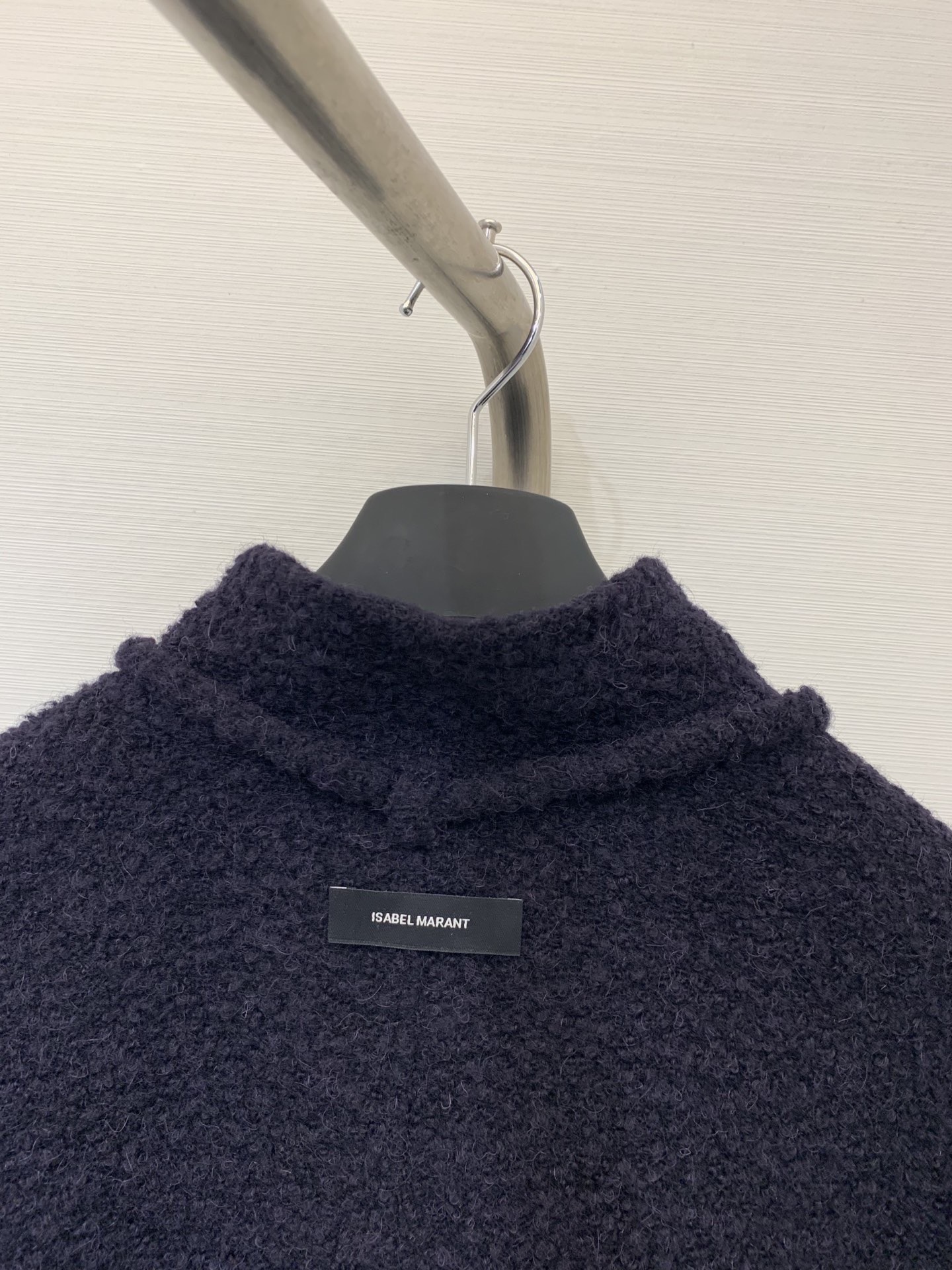 IsabelMarant 25秋冬新款 双面羊驼毛羊毛飘带大衣 定制羊驼毛羊毛混纺的颗粒感面料 非常高级