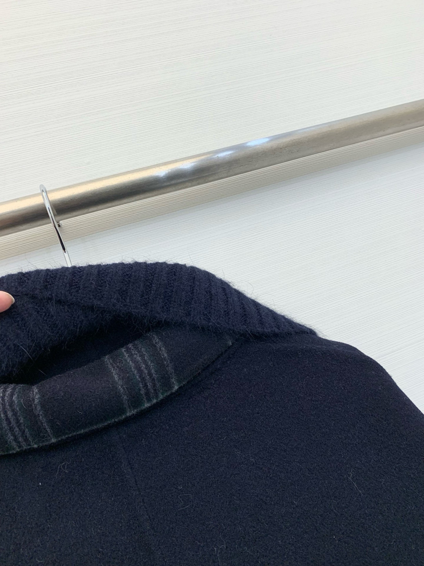 Sacai 25秋冬新品 两件套设计双面羊毛大衣 马甲➕双排扣大衣设计 休闲高级穿搭 经典H宽松版型 品