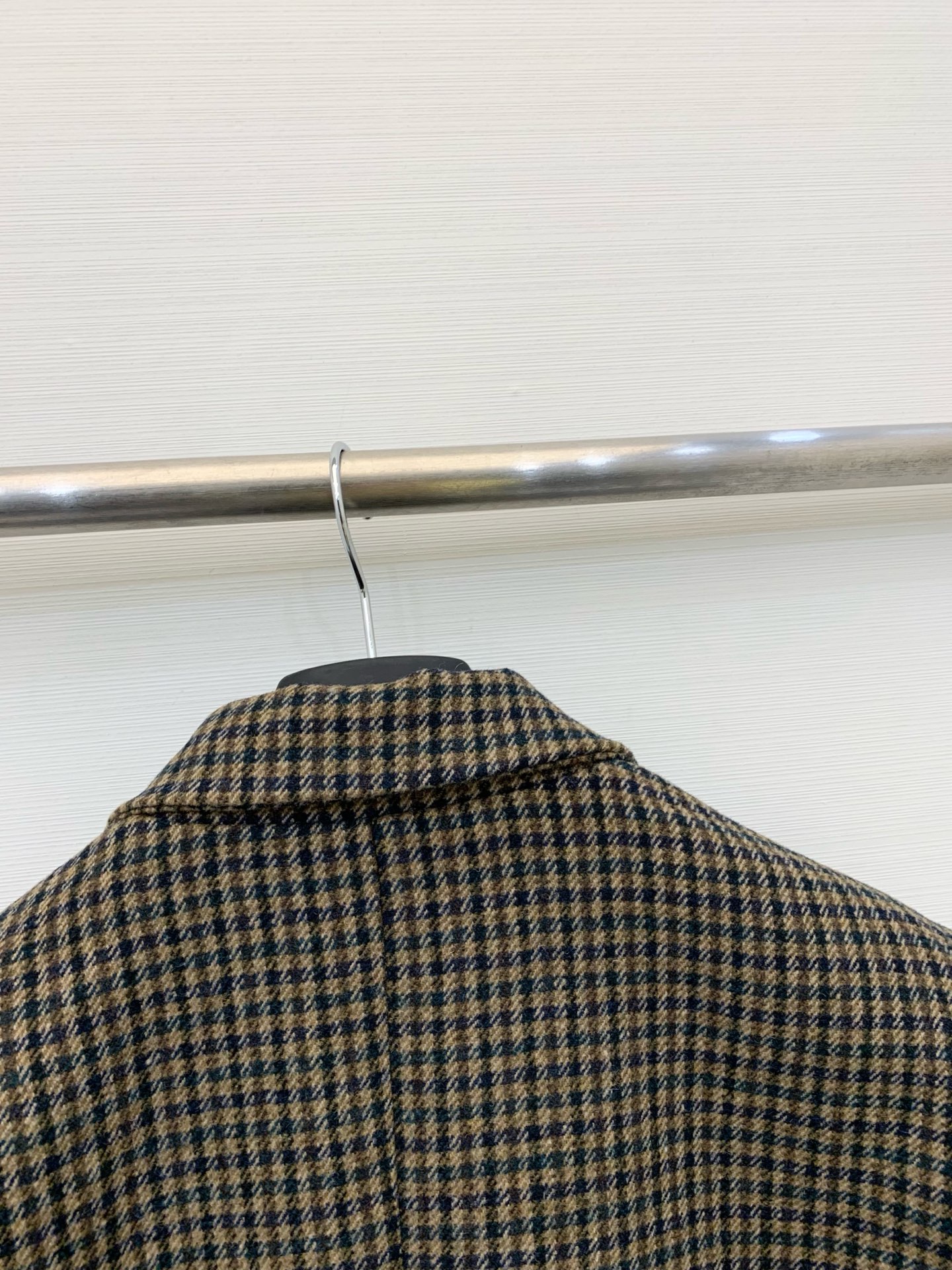 YSL 25秋冬新款 复古格纹羊毛西服外套 经典的羊毛千鸟格纹 复古有质感 廓形立体剪裁 妥妥的大女主风