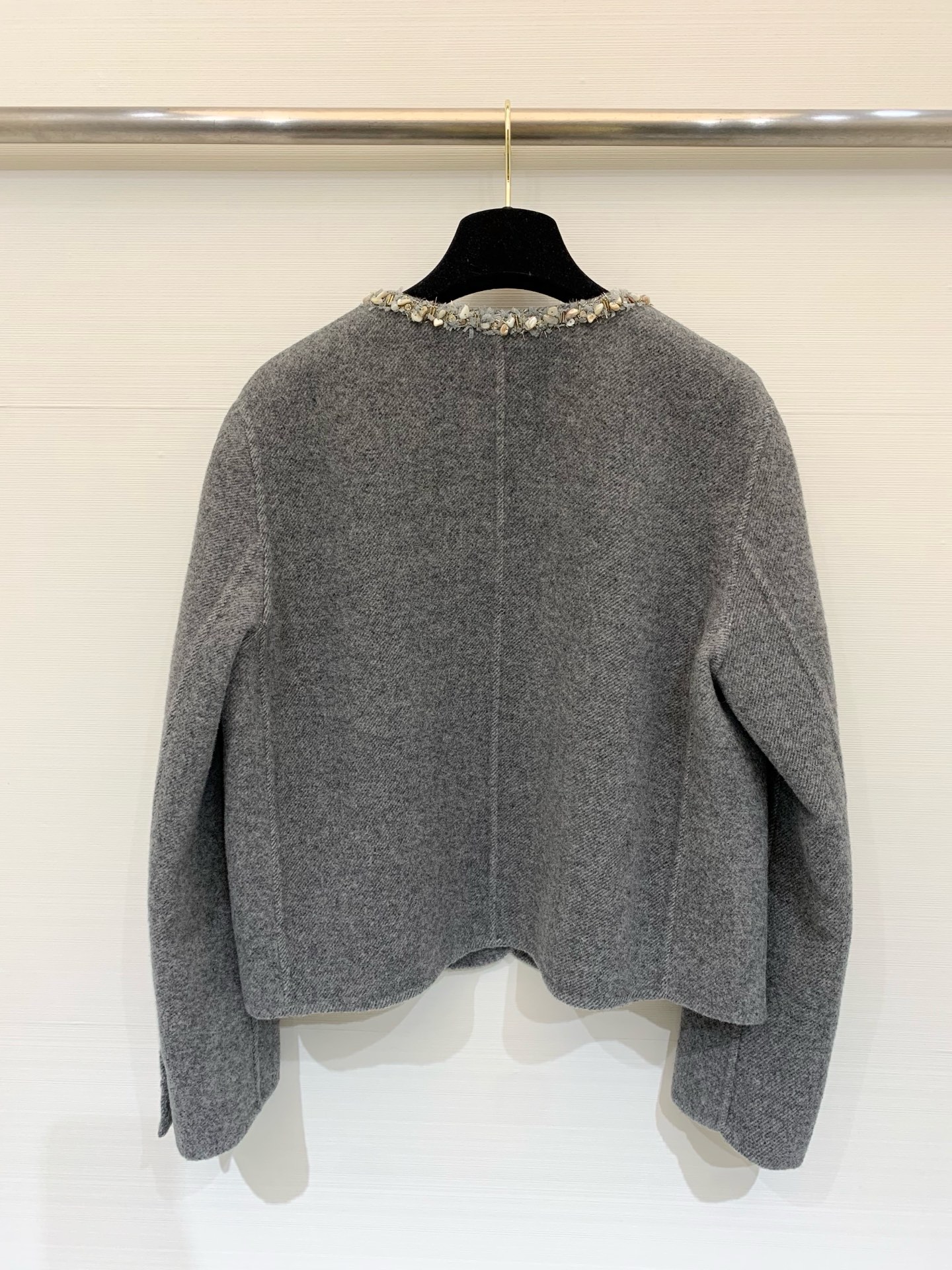 Chanel 25秋冬新款 小香风双面羊毛外套 海洋元素风格 圆领编织设计 质感高级 品相十足 贴合人体