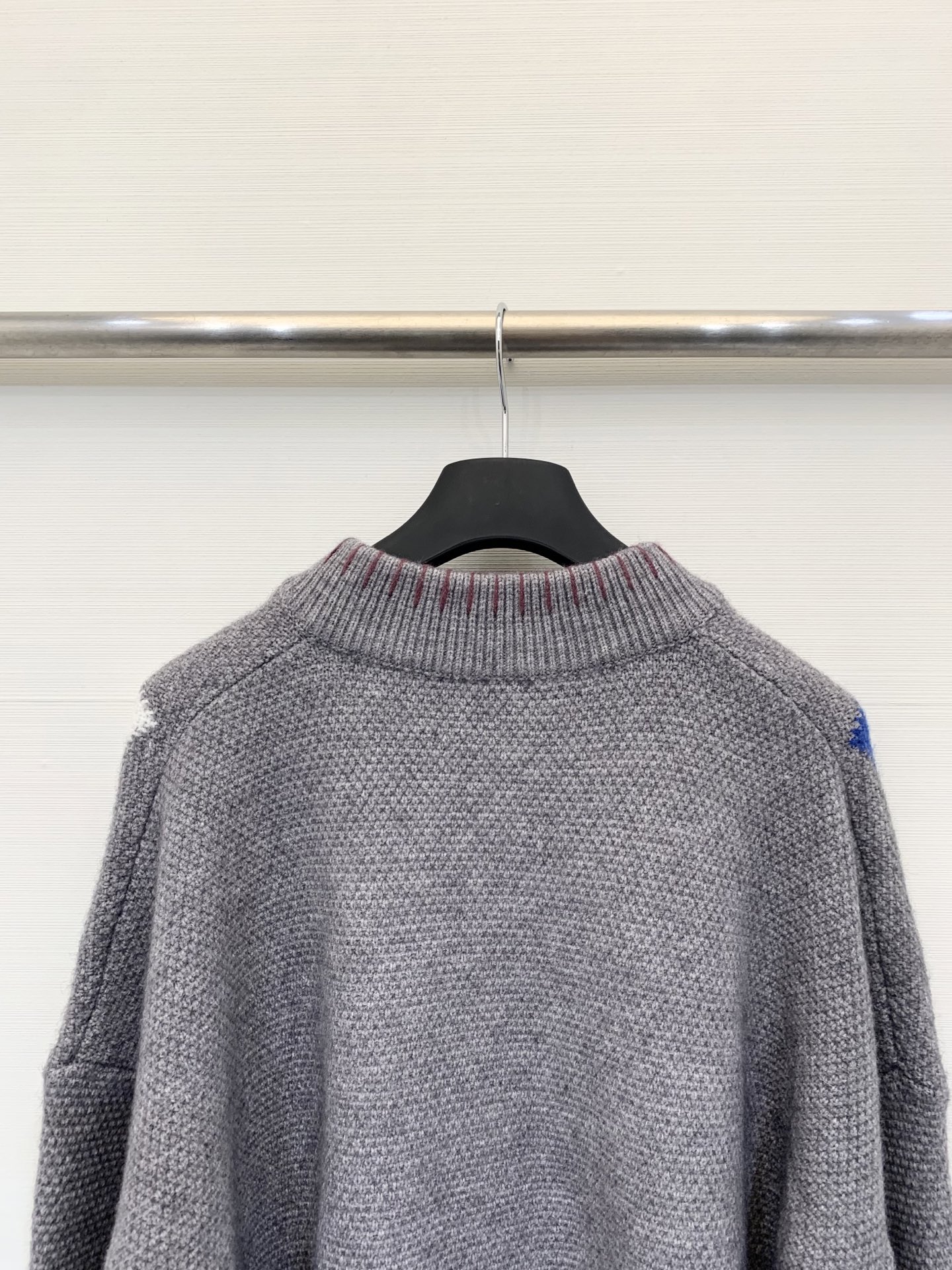 Marni 25秋冬新款 菱格流苏毛织开衫 彩色菱格➕明线缝制➕流苏设计 超有个性 两色均码