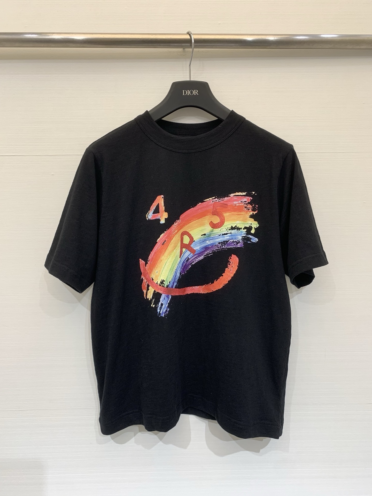 NO:795449,45R 26 spring and summer new style rainbow smiley face short-sleeved T-shirt yb custom combed slub yarn, cotton zero shrinkage can be dried, embroidered and printed patterns, embroidered star R on the back frame, color white black gray navy blue, code number XS-S-M-L-XL P,, T-shirt, tees, t-shirt,1986090945R 26春夏新款 彩虹笑脸短袖T恤 yb定制精梳竹节纱,棉零缩率可烘干,刺绣和印花图案,后方框后刺绣星R 颜色白色 黑色 灰色 藏蓝,码数XS-S-M-L-XL P,,T-shirt,tees，t-shirt,,Women's clothing