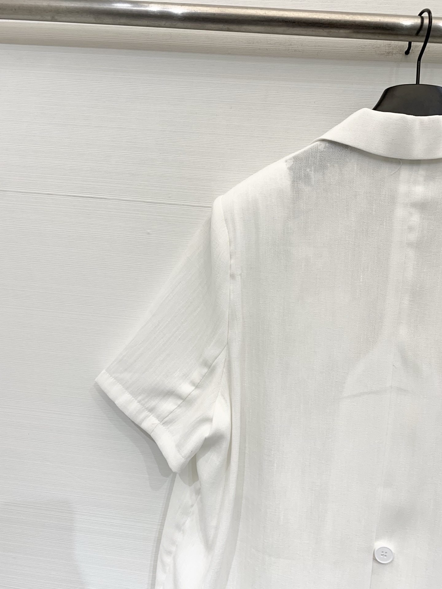 Chloé 26夏季新款 蕾丝拼接短袖西服外套，左胸Logo织唛标+领标，外层垂坠抗皱西装料，单排扣+双