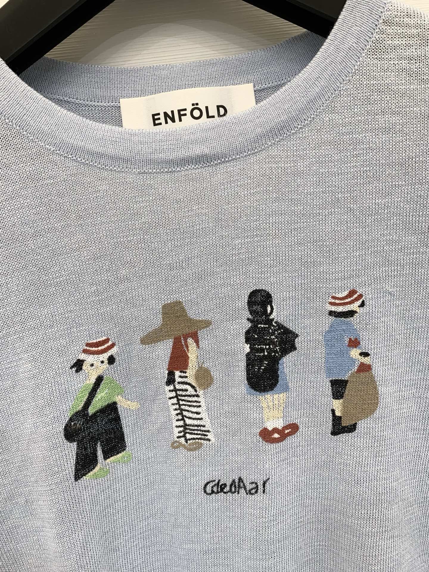 Женский вязаный топ Enfold с принтом Без бренда