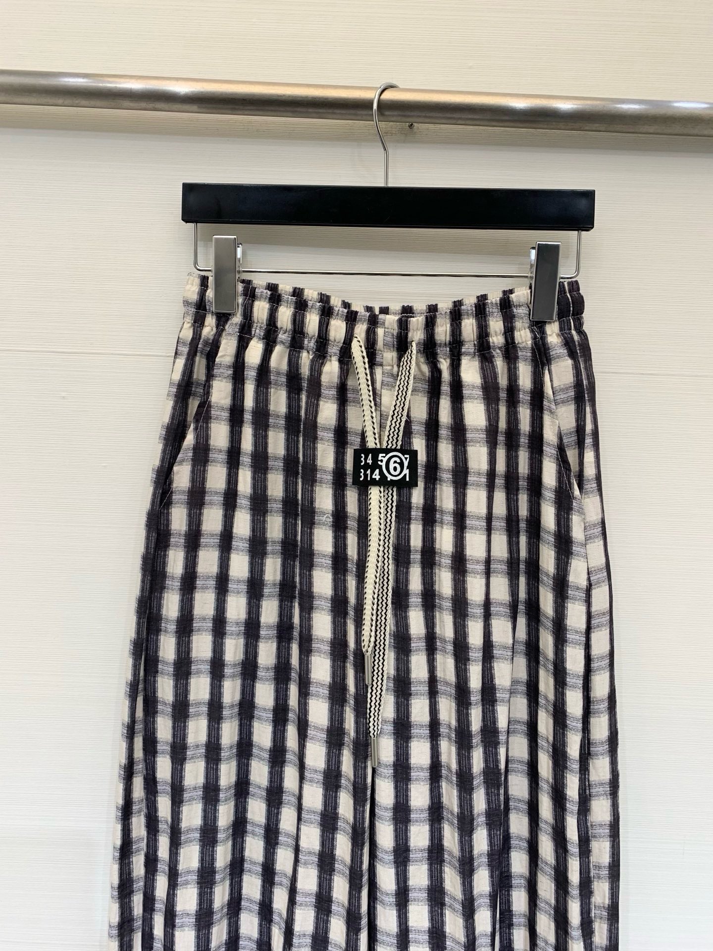 Женские широкие брюки MM6 Maison Margiela в клетку