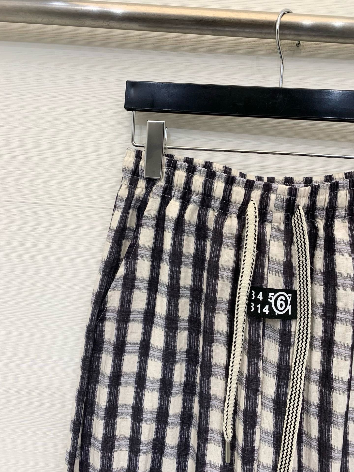 Женские широкие брюки MM6 Maison Margiela в клетку