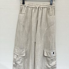 「Sacai 26夏季系列款 麻料工装长裤」松紧抽绳高腰不挑腰,宽松版型巨藏肉,天然麻感透气面料,春夏刚 「Sacai 26夏季系列款 麻料工装长裤」松紧抽绳高腰不挑腰,宽松版型巨藏肉,天然麻感透气面料,春夏刚