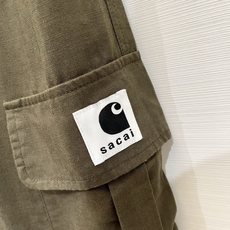 「Sacai 26夏季系列款 麻料工装长裤」松紧抽绳高腰不挑腰,宽松版型巨藏肉,天然麻感透气面料,春夏刚 「Sacai 26夏季系列款 麻料工装长裤」松紧抽绳高腰不挑腰,宽松版型巨藏肉,天然麻感透气面料,春夏刚