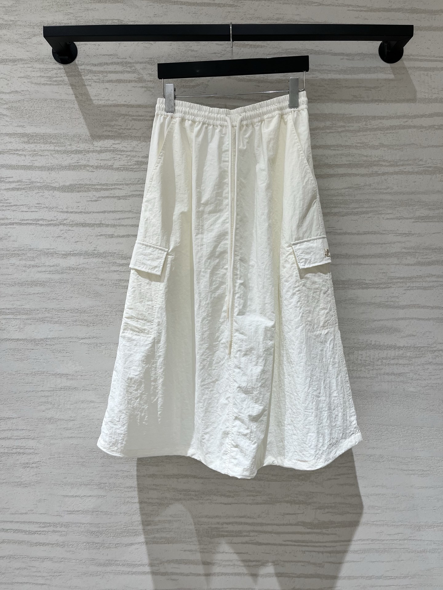 Courreges 26夏季新款 水洗尼龙花苞半裙，抗皱透气，夏日不闷汗，高腰大A字伞裙，胯部有余量，修