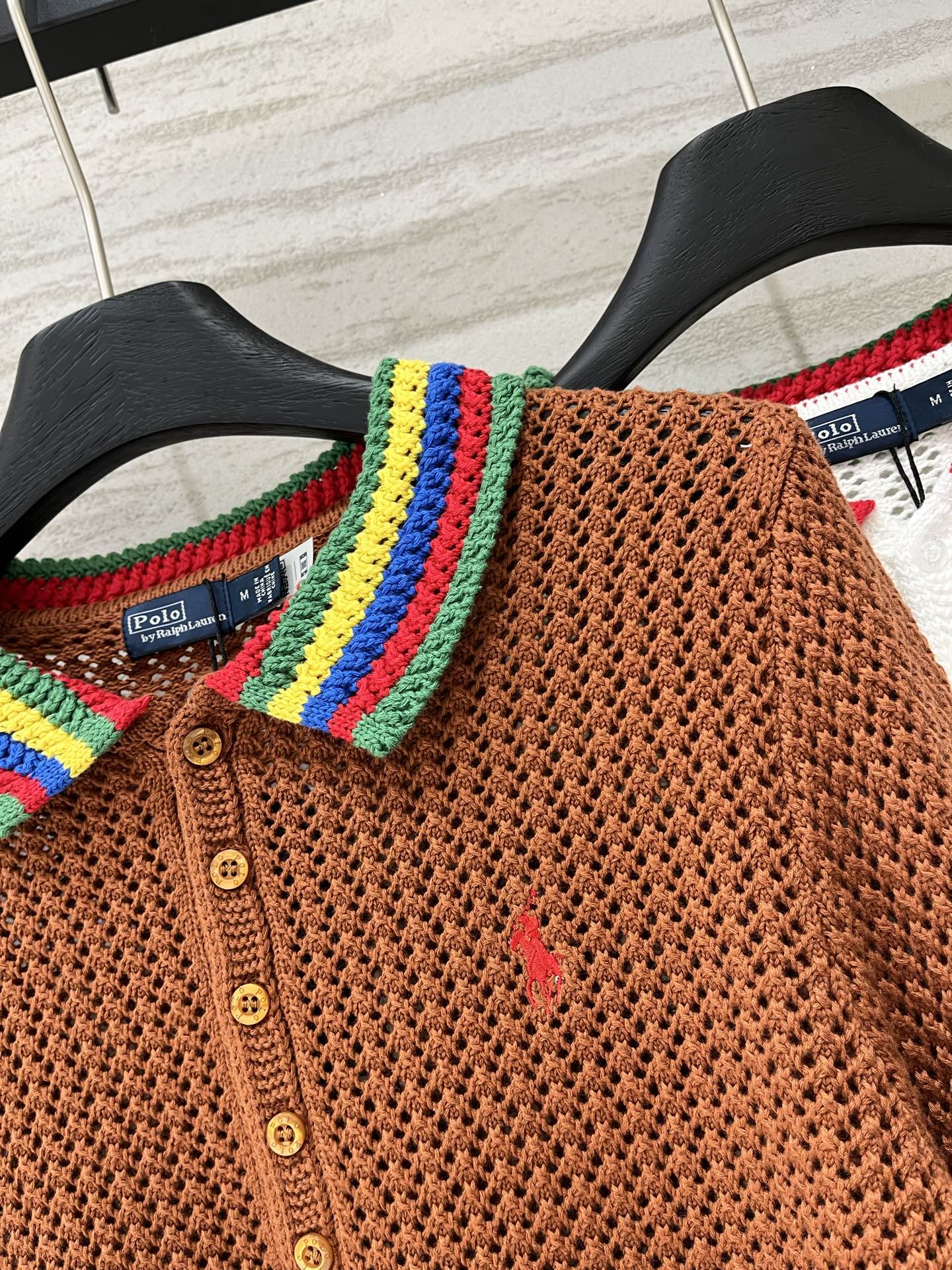 RalPhLauren 26早秋新款 镂空Polo领长袖款 logo图案修饰点缀 上身高级氛围感 三色S