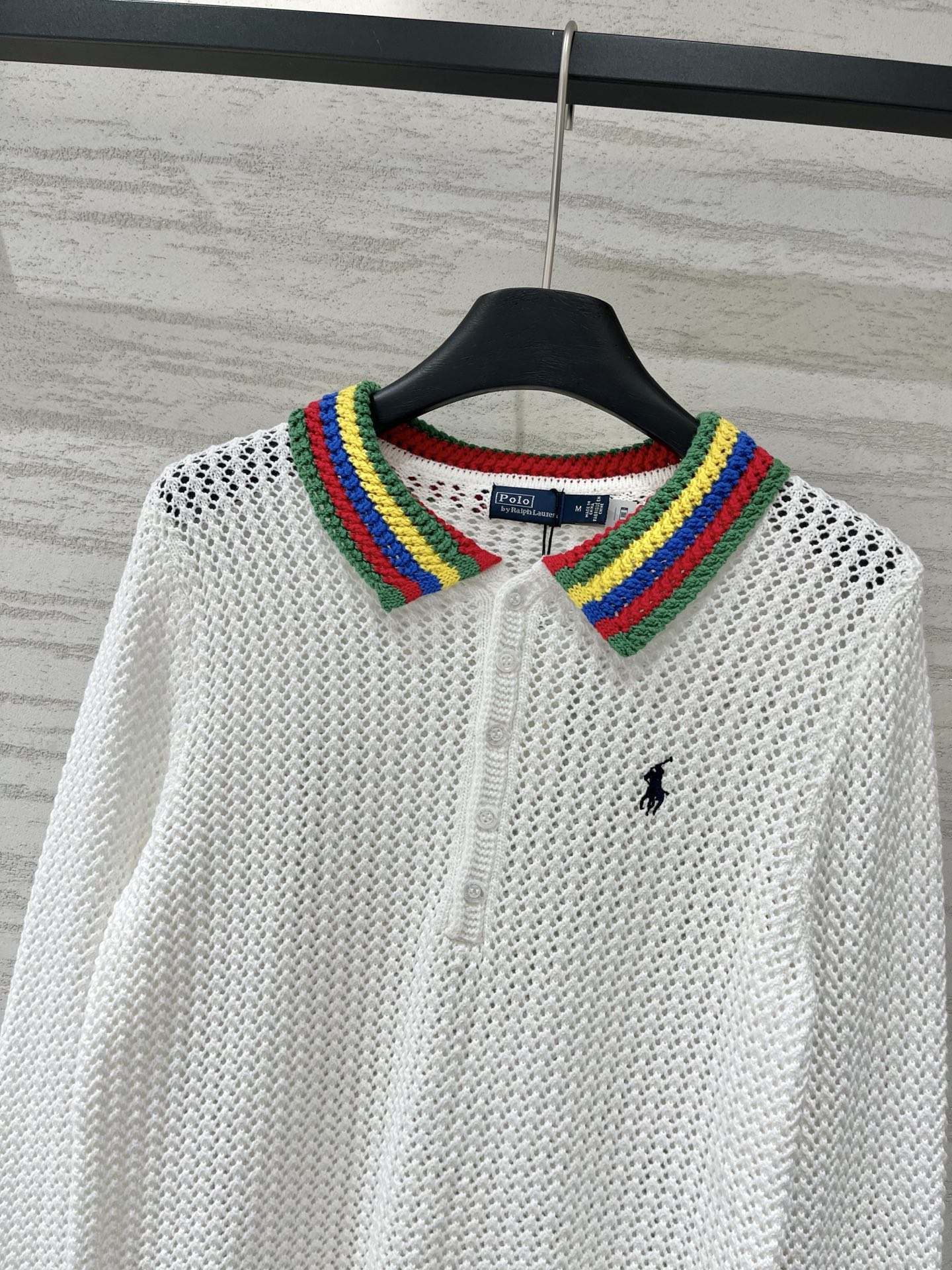 RalPhLauren 26早秋新款 镂空Polo领长袖款 logo图案修饰点缀 上身高级氛围感 三色S