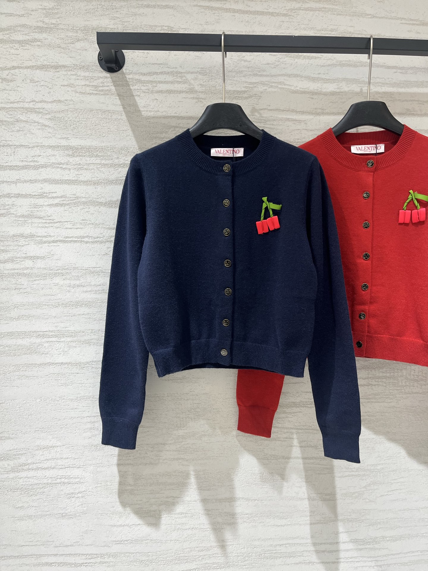 Valentino Cherry Knit Cardigan