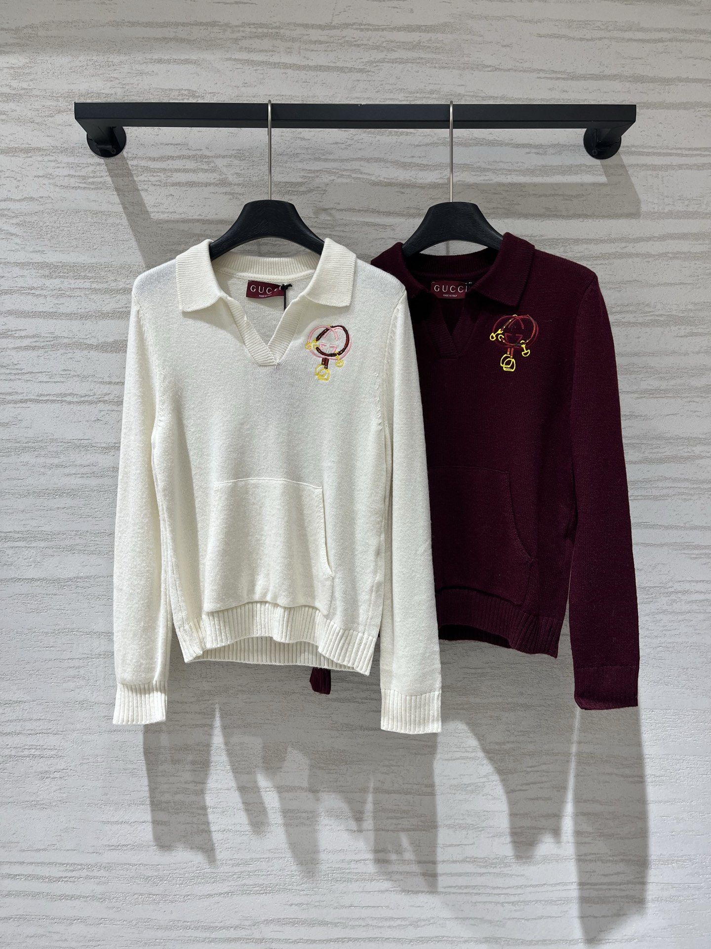 Gucci Embroidered Zip Hoodie