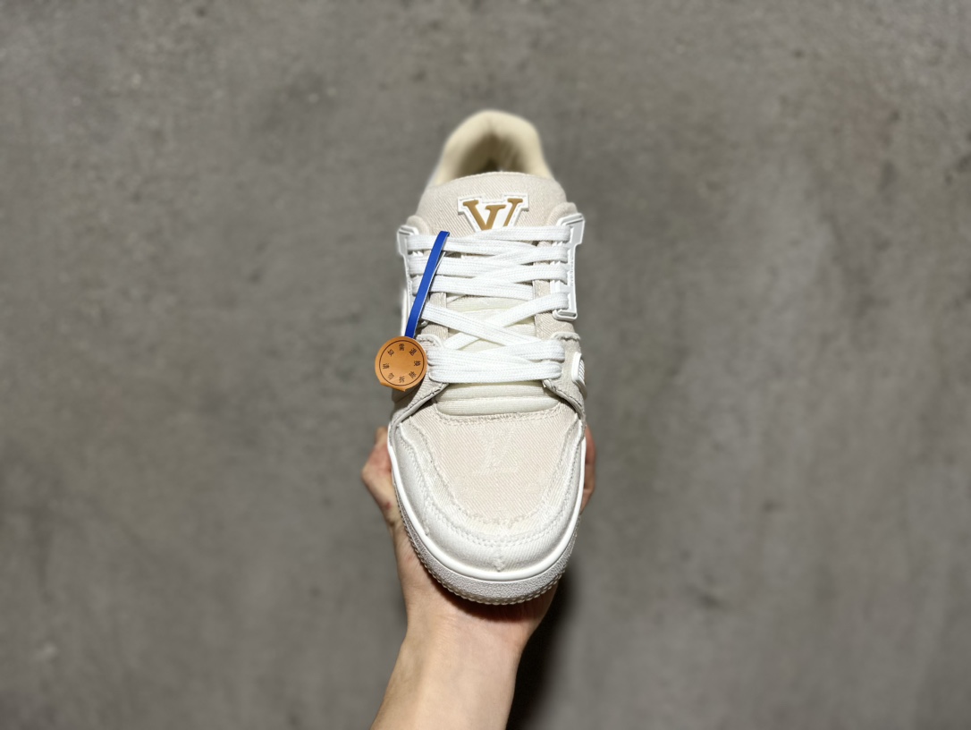 450  Virgil Abloh亲自操刀设计全新LV路易威登Louis Vuitton Trainer Sneaker Low休闲运动文化百搭篮球板鞋