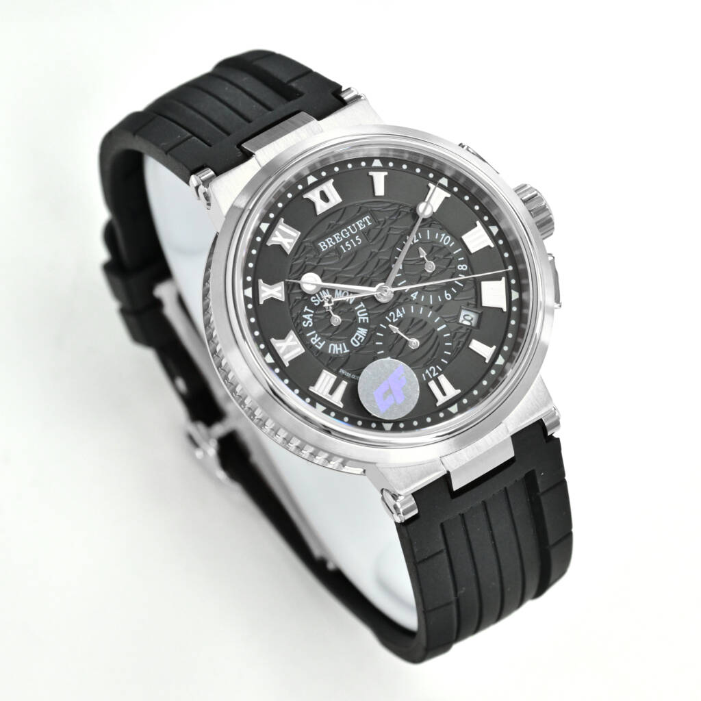 NO:741721,CF new product launch conference, Breguet  There are 5517 watches in the MARINE marine series, the origin of marine astronomical clocks. 'Timepieces are originally weapons for military strategists' refers to this watch, a masterpiece in the watch industry. The factory fully copied the original data, and restored the shell type to 98, highlighting the original elegant and tough temperament. The original 777A automatic mechanical movement is engraved  Engraved with an independent number and Mr. Breguet's signature. Diameter 40 mm. Both front and back are made of sapphire scratch-resistant glass, screw-in waterproof crown. Actual measured waterproof depth is meters. It is equipped with a sunray pattern dial and an imported crocodile leather strap, bringing you an original value-for-money experience at a fraction of the price.,,breguet,crocodile  skin19860909CF新品发布会,宝玑-Breguet 航海MARINE航海系列5517款腕表,航海天文钟的起源作品,“时计本是兵家利器”说的就是这款腕表,钟表界的巨作.工厂全面抄写原装数据,98还原壳型字面,彰显原装优雅硬朗的气质,原装同款777A自动机械机芯,镌刻独立编号与宝玑先生签名.直径40毫米.正反均为蓝宝石防刮玻璃,旋入式防水表冠.实测防水深度米.搭配饰有太阳放射纹表盘,配装进口鳄鱼皮表带,以零头的价格给您带来原装超值体验.,,breguet,crocodile skin,Watch