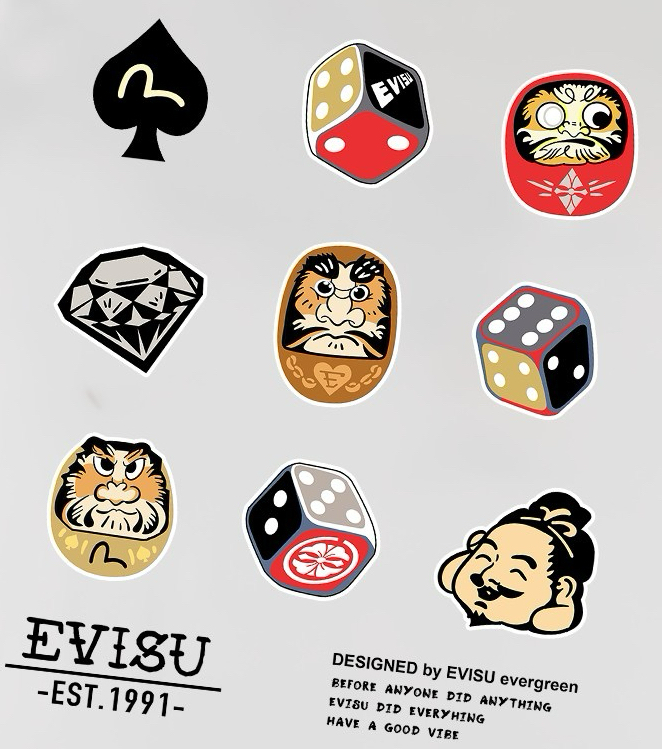 💰115
Evisu福神短袖男2025新款达摩招财猫印花休闲宽松情侣T恤

颜色：黑色  白色

码数S-XXL

S码 肩宽46.6 胸围106 衣长68 适合身材100-120斤

M码 肩宽47.8 胸围110衣长70 适合身材120-140斤

L码 肩宽49 胸围114 衣长72适合身材140-160斤

XL码 肩宽50.2 胸围118 衣长74 适合身材160-180斤

XXL码 肩宽 51.4 胸围122 衣长76 适合身材180-210斤