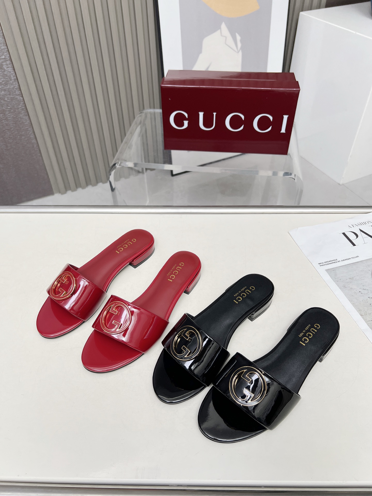 NO:259988,996-13 G U C C I latest hit, counter original shoe mold production. Original hardware buckle original heel mold opening, big brand stars favorite luxury goods, a variety of classic colors for selection, fabric beef patent leather inner sheepskin heel height 15mm size 35-43 size, 