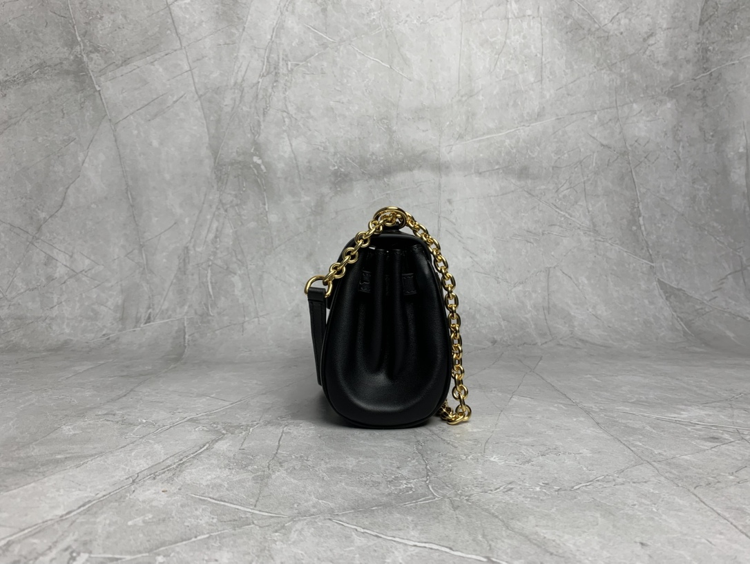 Miu Miu Black Leather Flap Bag