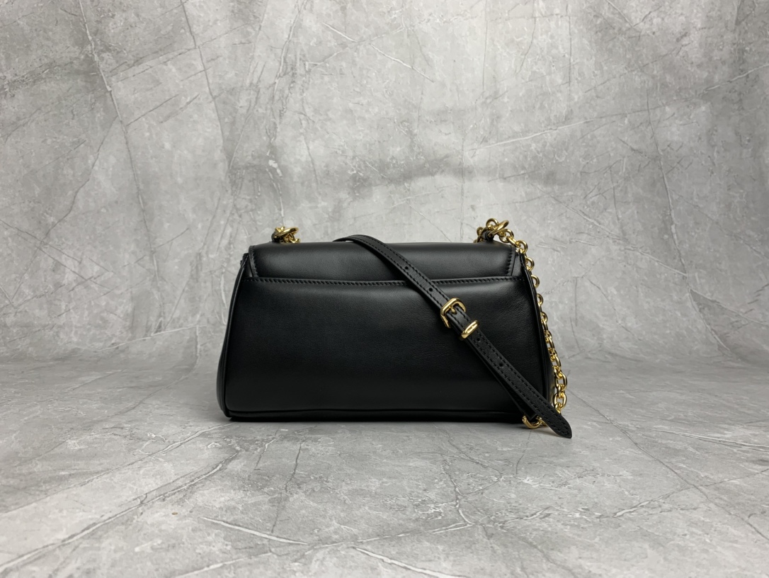 Miu Miu Black Leather Flap Bag