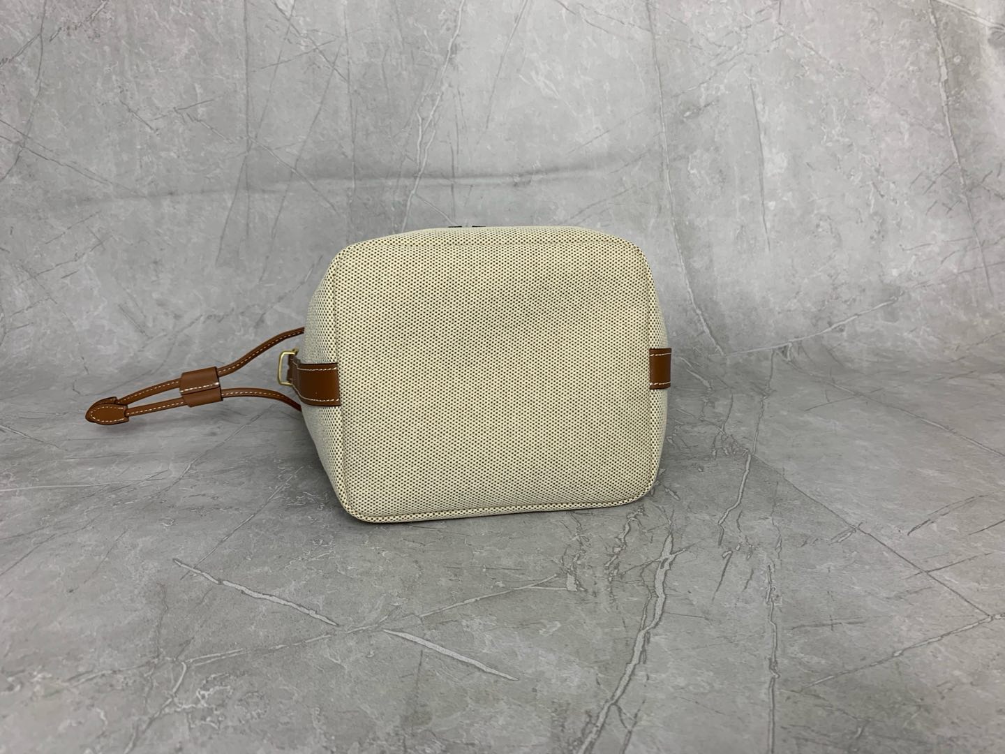 Miu Miu Linen Bucket Crossbody Bag