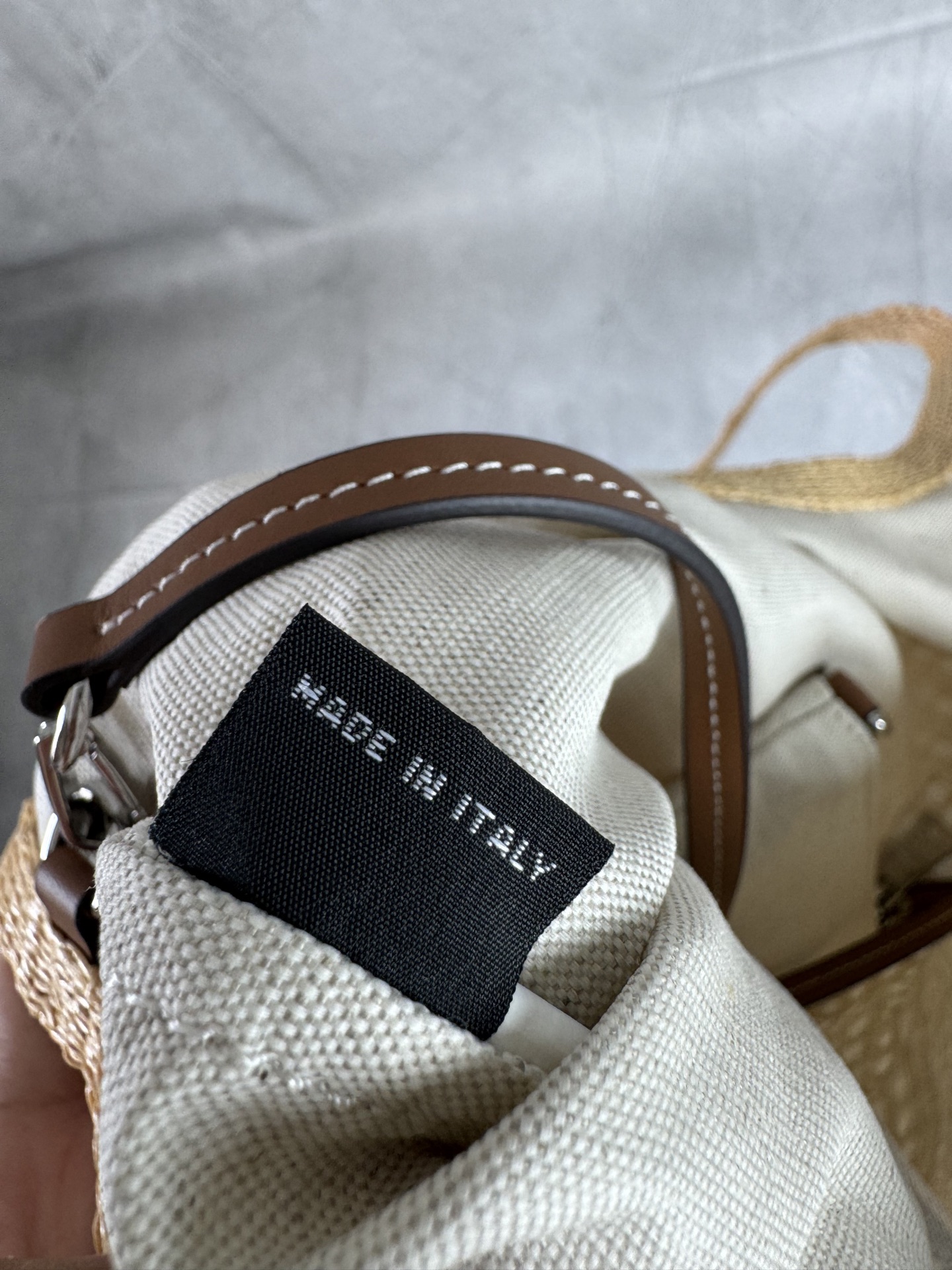 Miu Miu Raffia Mesh Tote Bag