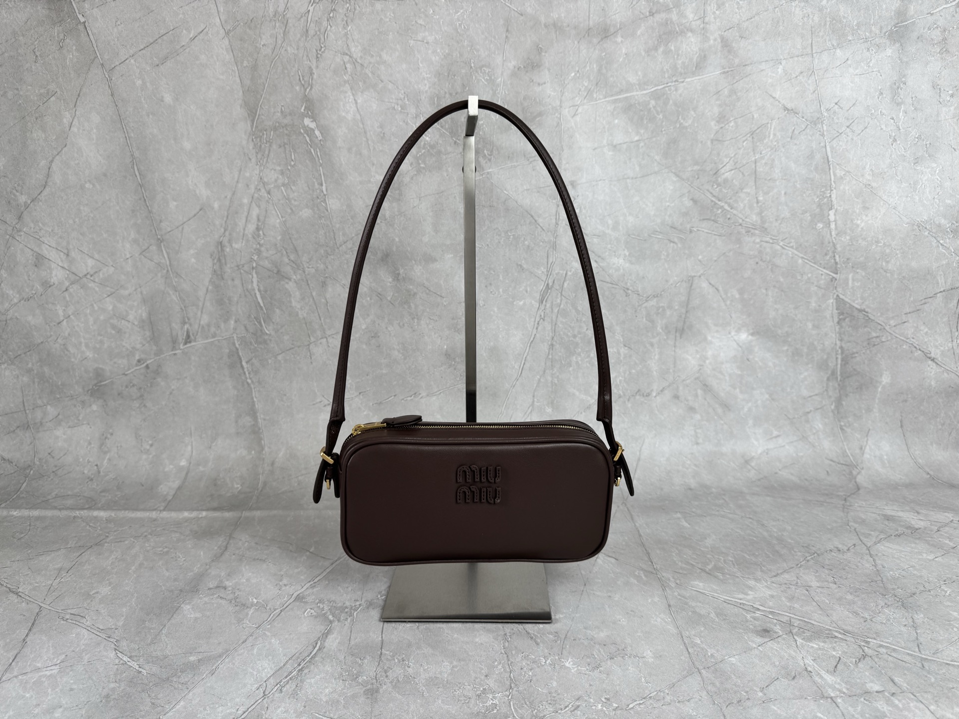 Miu Miu Brown Leather Camera Bag