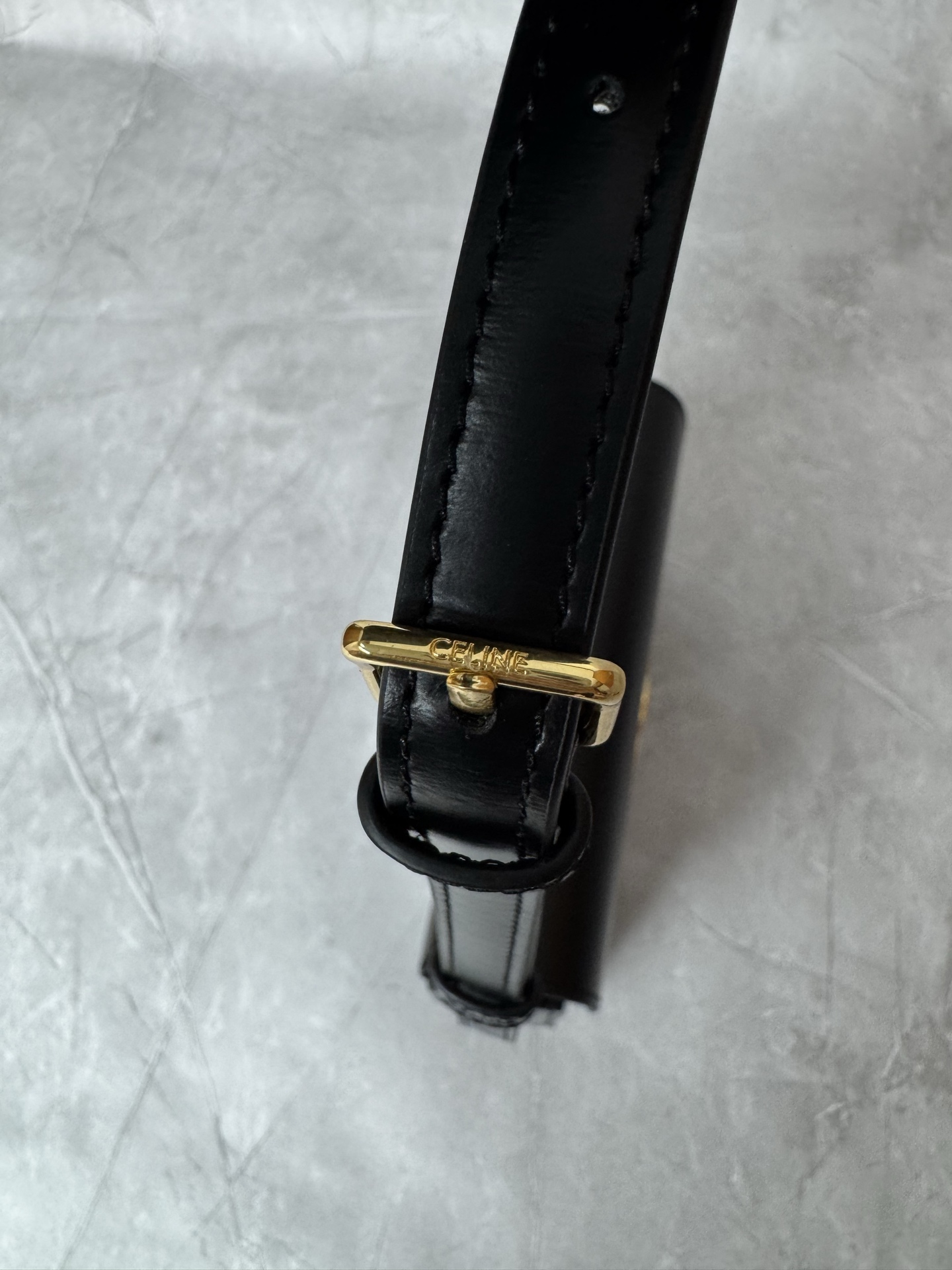 Celine Triomphe Leather Flap Shoulder Bag